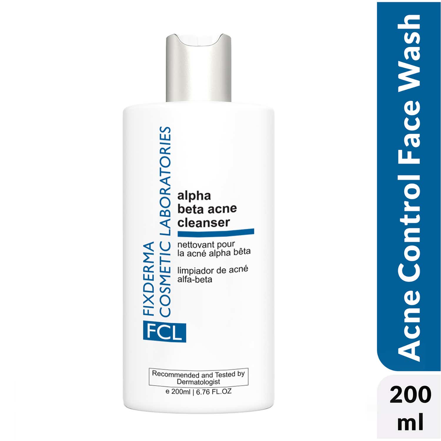 Fixderma Cosmetic Laboratories | Fixderma Cosmetic Laboratories Alpha Beta Acne Cleanser, Reduces Pimples,Scars,Sebum, Deep Pore (200ml)