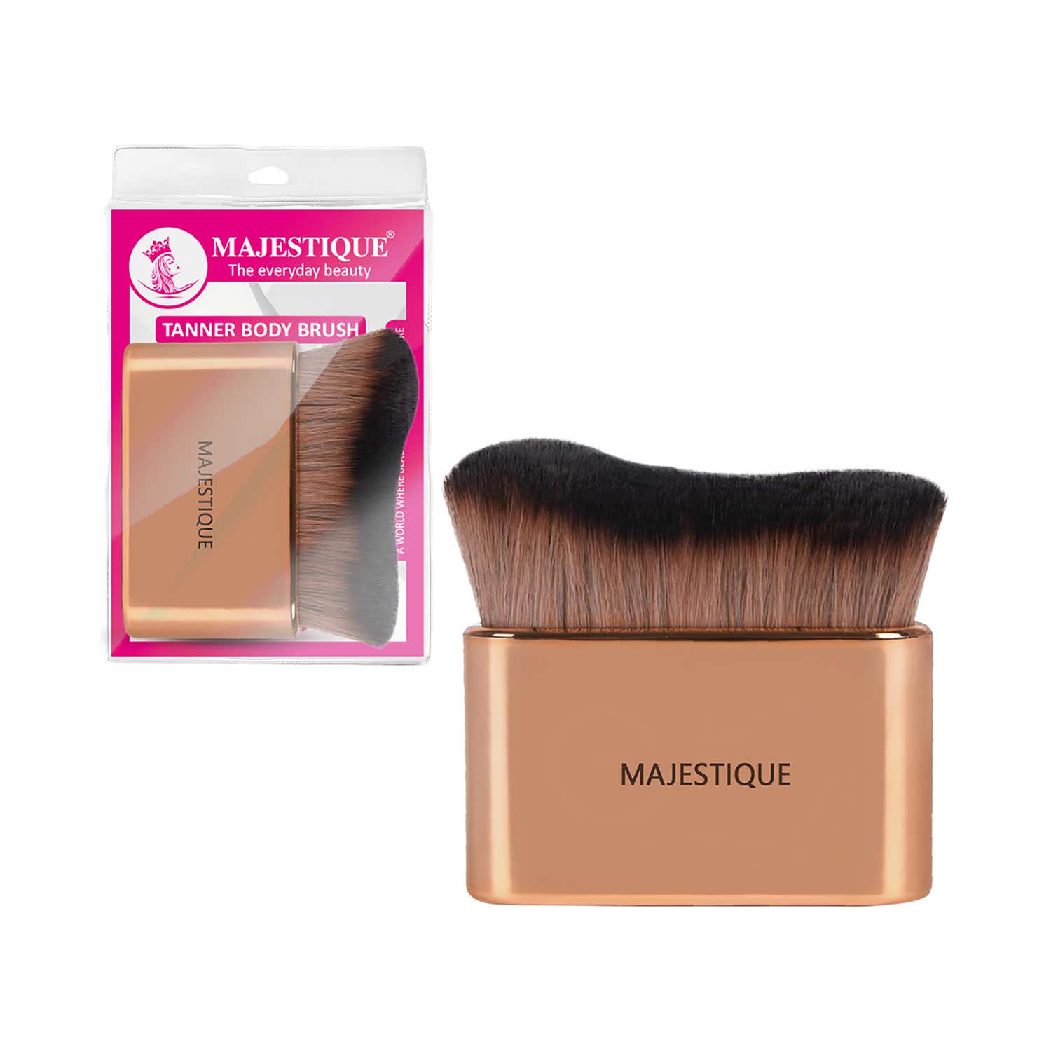 Majestique | Majestique Tanner Body Brush for Self Tan & Body Glow - Golden