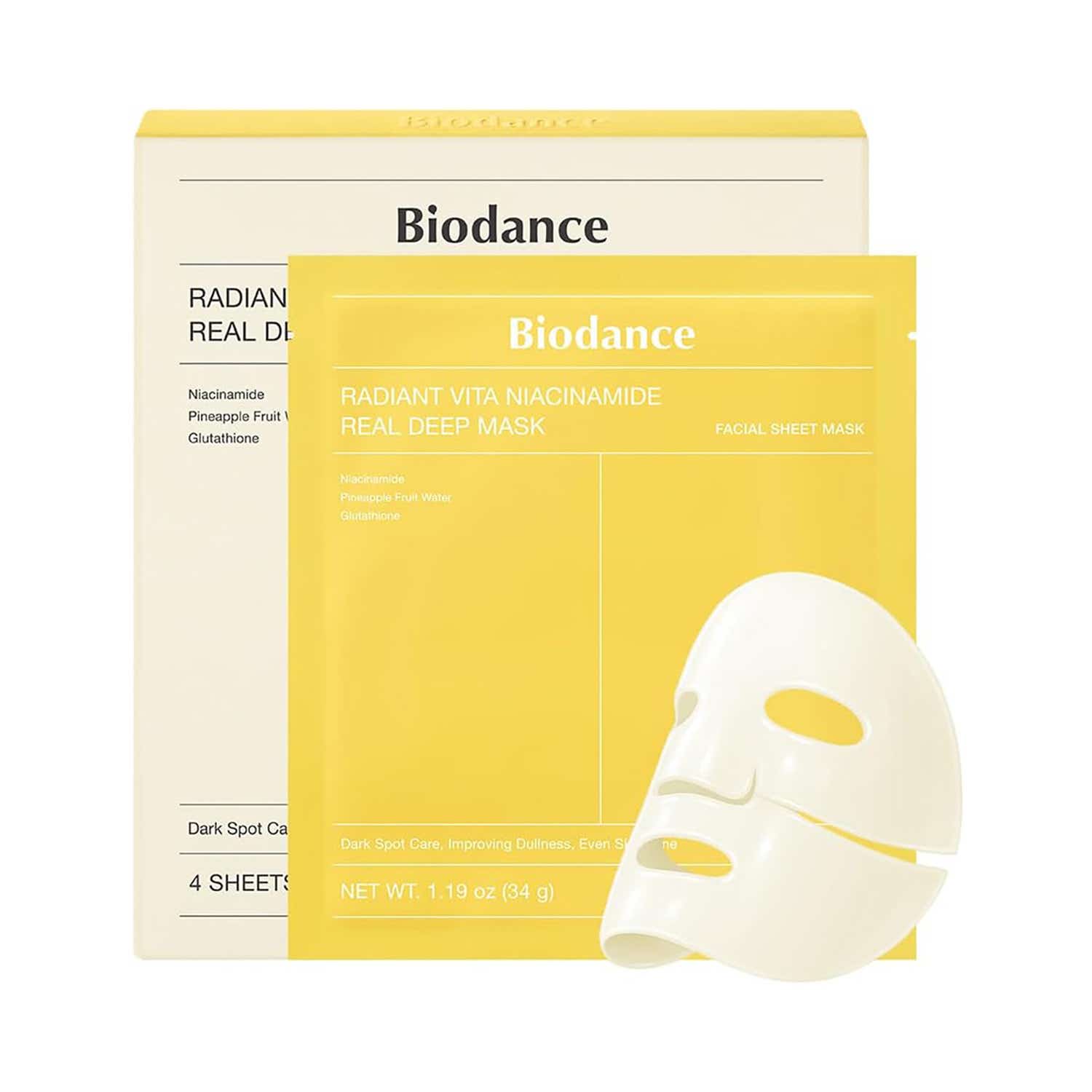Biodance | Biodance Radiant Vita Niacinamide Real Deep Mask (4 pcs)