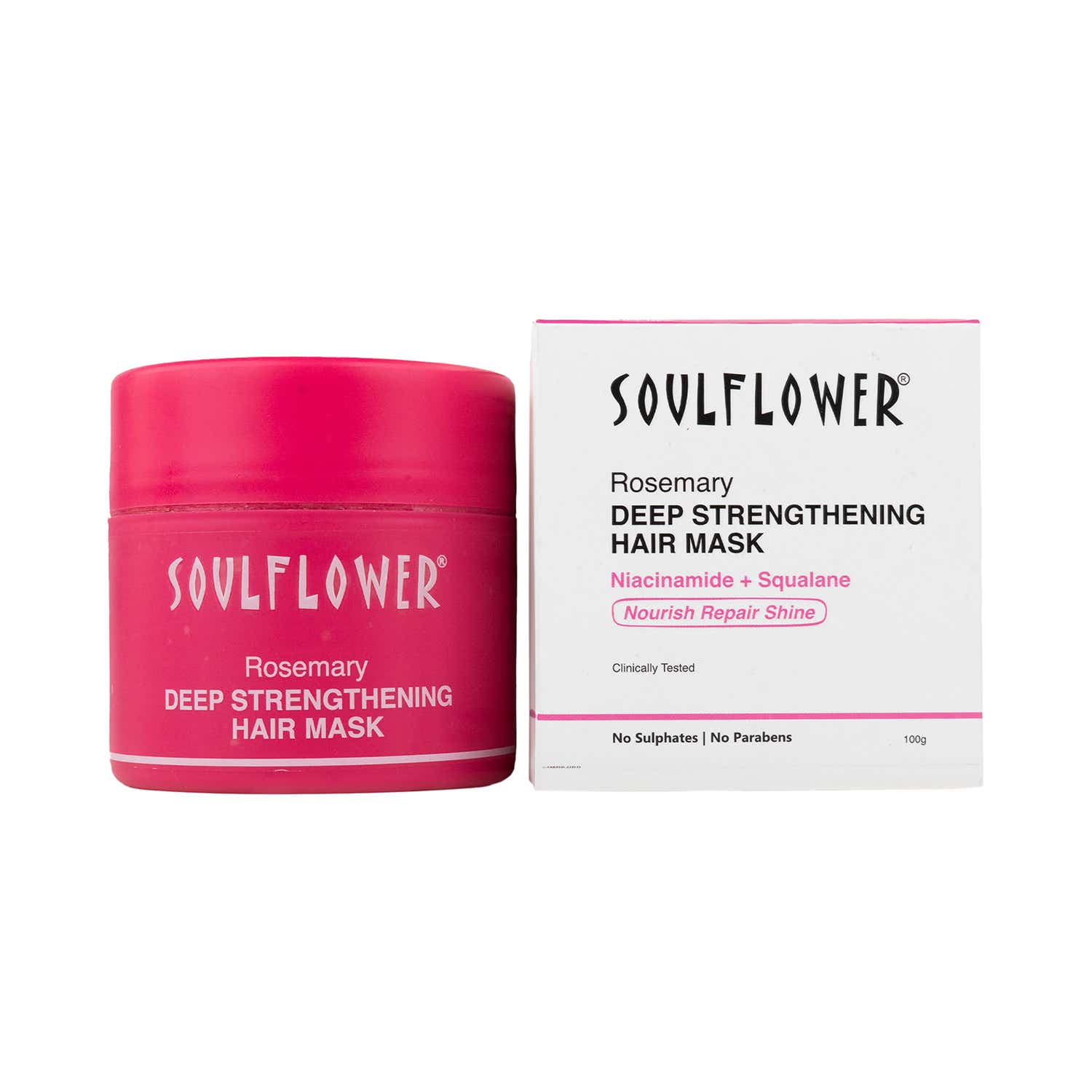 Soulflower | Soulflower Rosemary Strengthening Hair Mask with Niacinamide & Squalane (100 g)