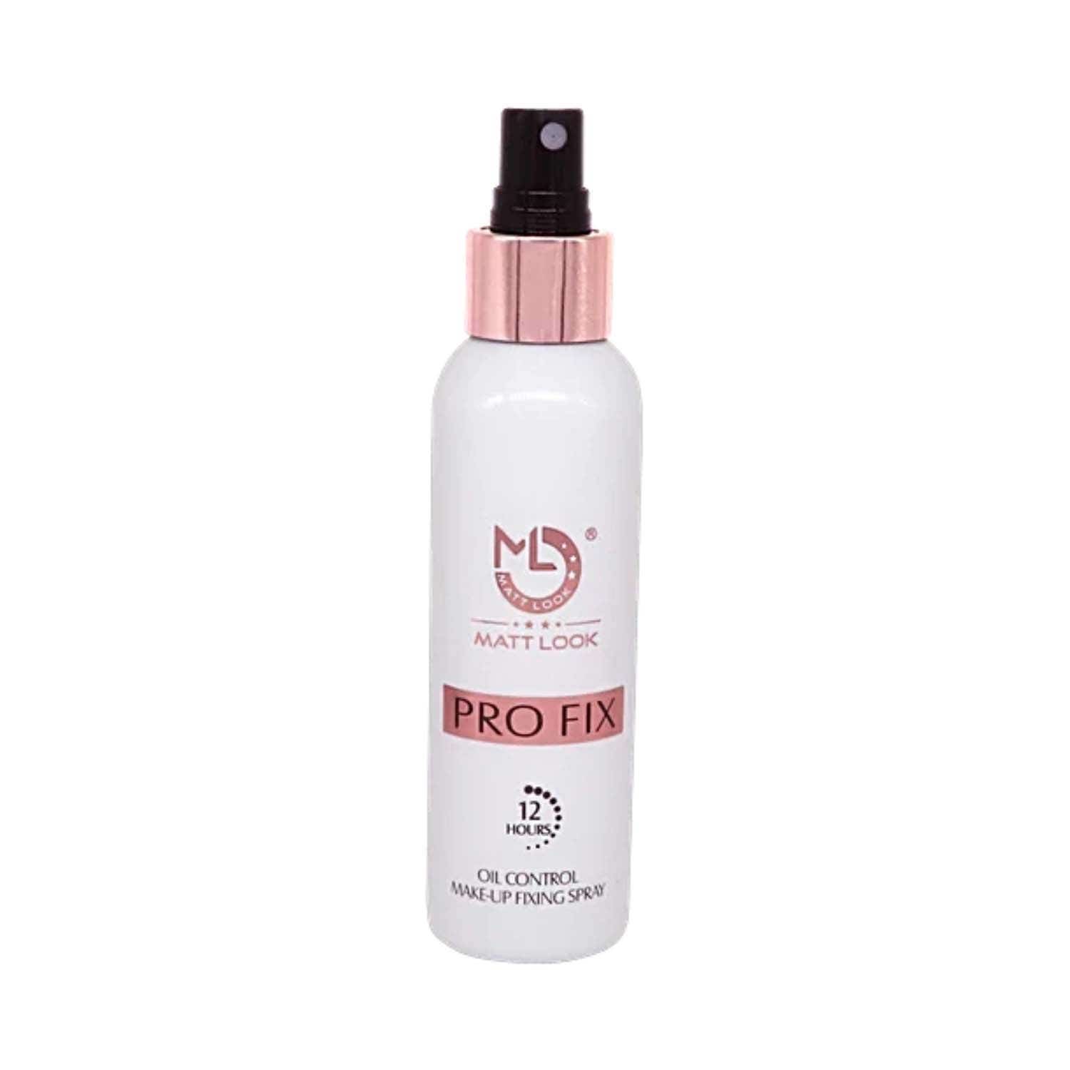 Matt Look | Matt Look Pro Fix Oil Control Makeup 12 hours Fixing Spray - Transparent (120 ml)