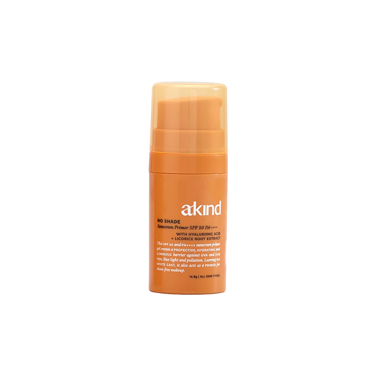 Akind | Akind No Shade Sunscreen Primer SPF 50 PA++++ Mini (16.8 g)