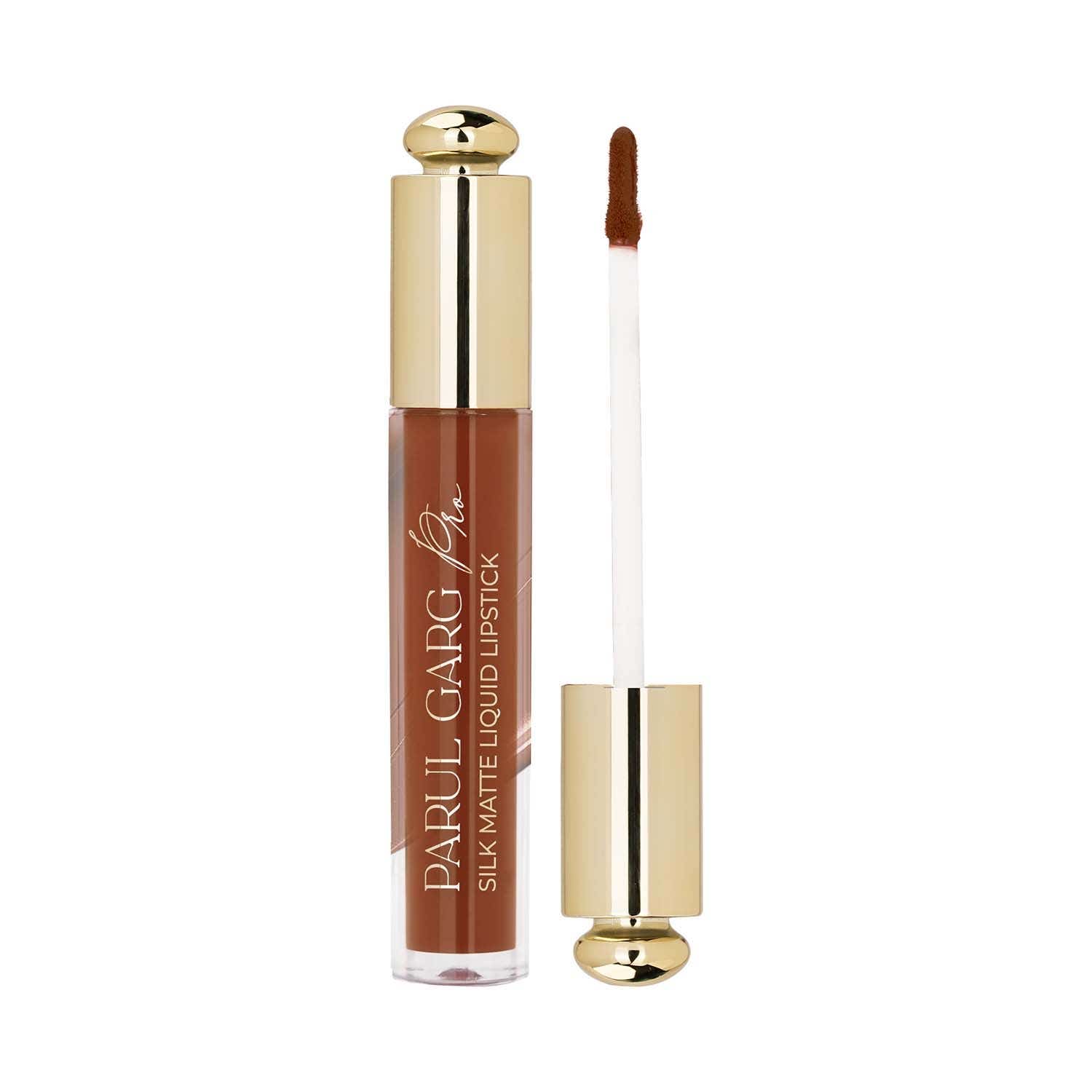 PARUL GARG Beauty | PARUL GARG Beauty Silk Matte Liquid Lipstick - Chocolate Cosmos (3 ml)