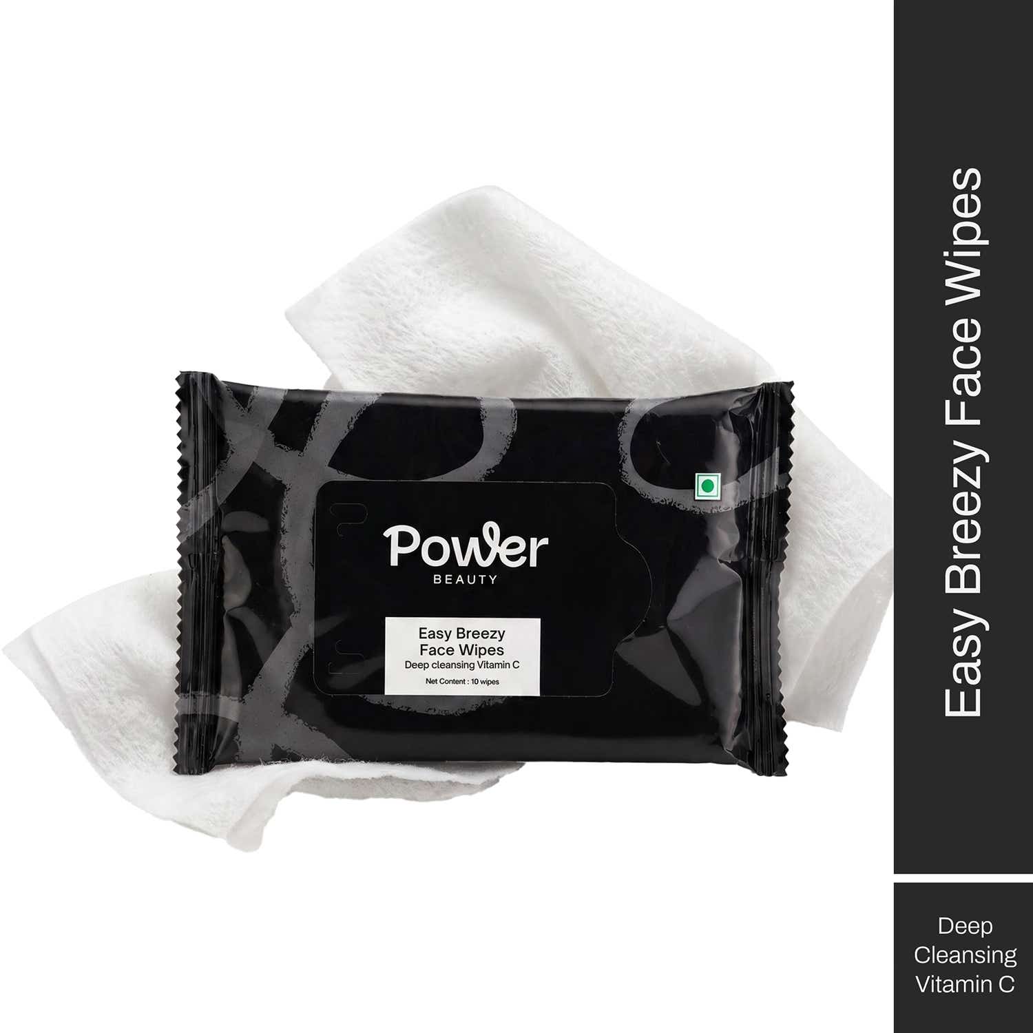 Power Beauty | Power Beauty Easy Breezy Face Wipe Deep Cleansing Vitamin C (10 Wipes)