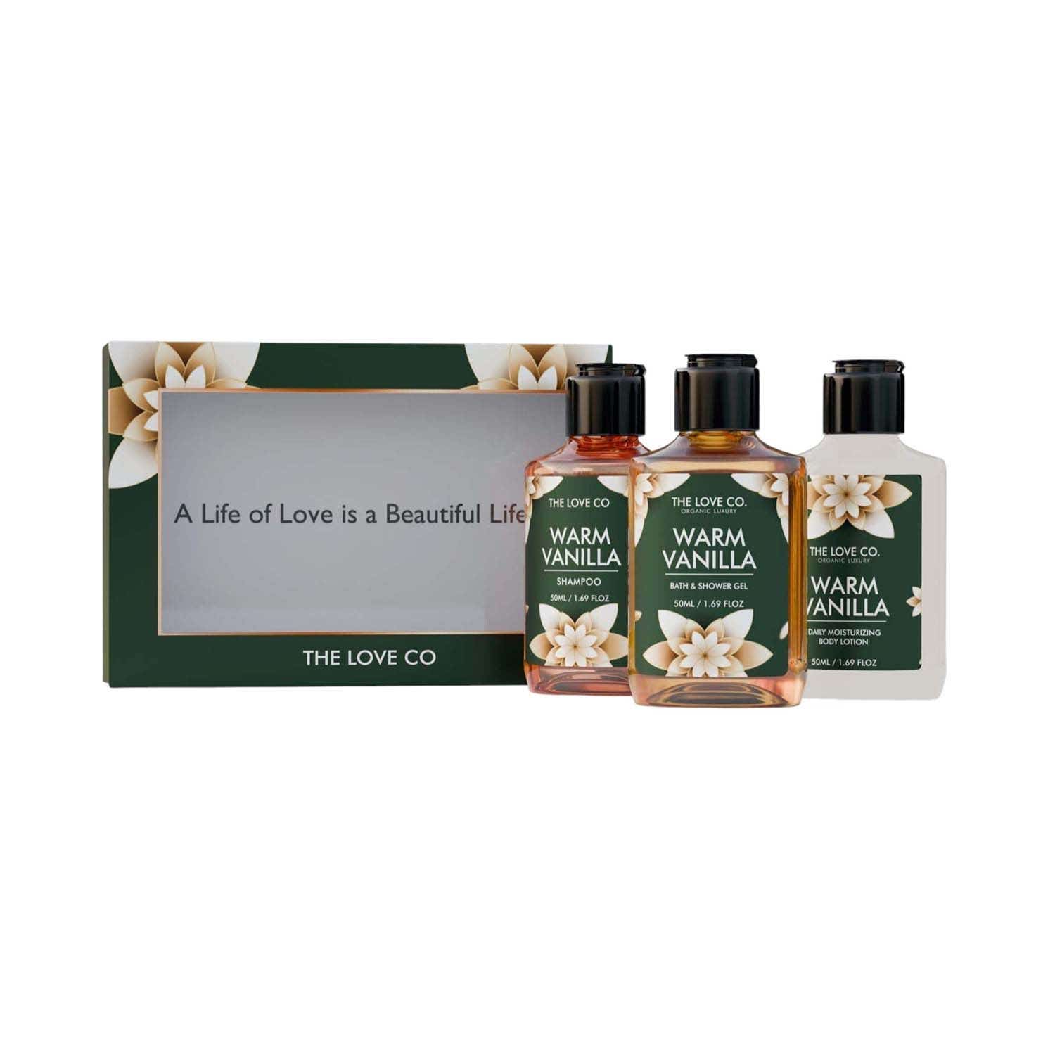 THE LOVE CO. | THE LOVE CO. Warm Vanilla Bath & Body Gift Set (3 pcs)