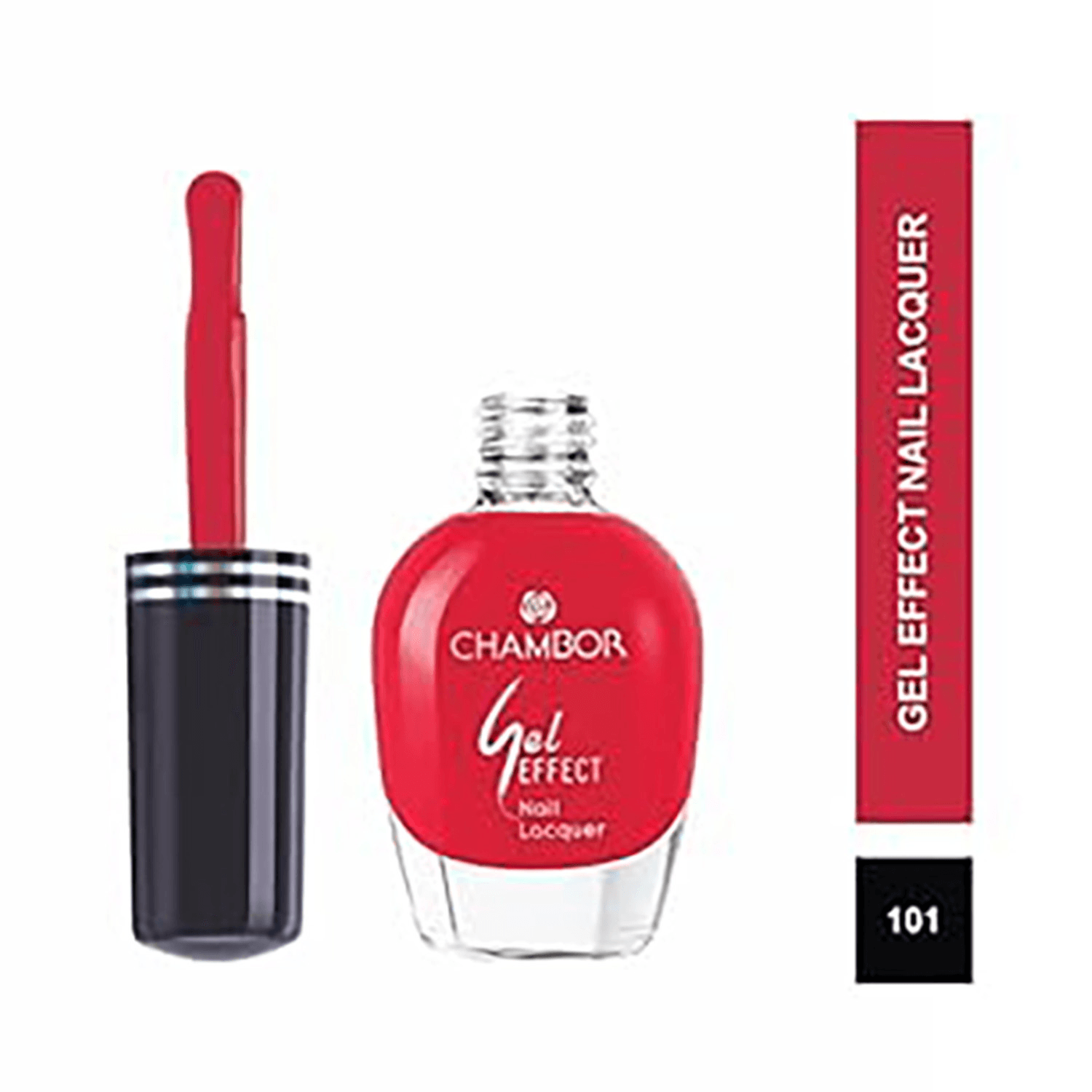 Buy Chambor Red 605 Gel Effect Nail Lacquer 10 Ml - Nail Polish for Women  8882459 | Myntra
