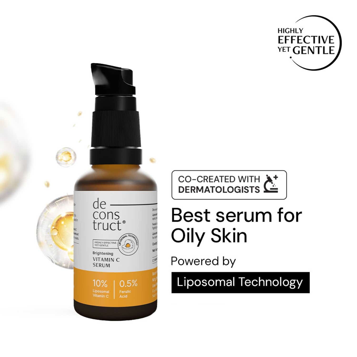 Deconstruct | Deconstruct 10% Vitamin C Serum For Brightening Liposomal Technology For Visible Glow (30 ml)