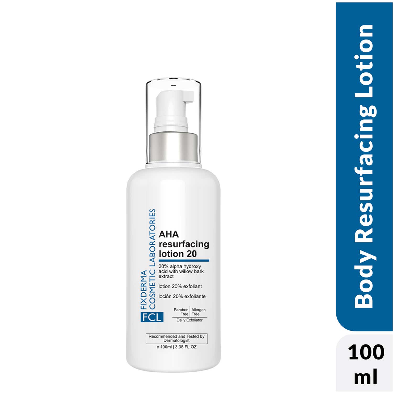FCL | FCL Glycolic Acid AHA 20 Lotion for Body and Face Dead Skin Remover AHA Exfoliating Lotion (100 ml)