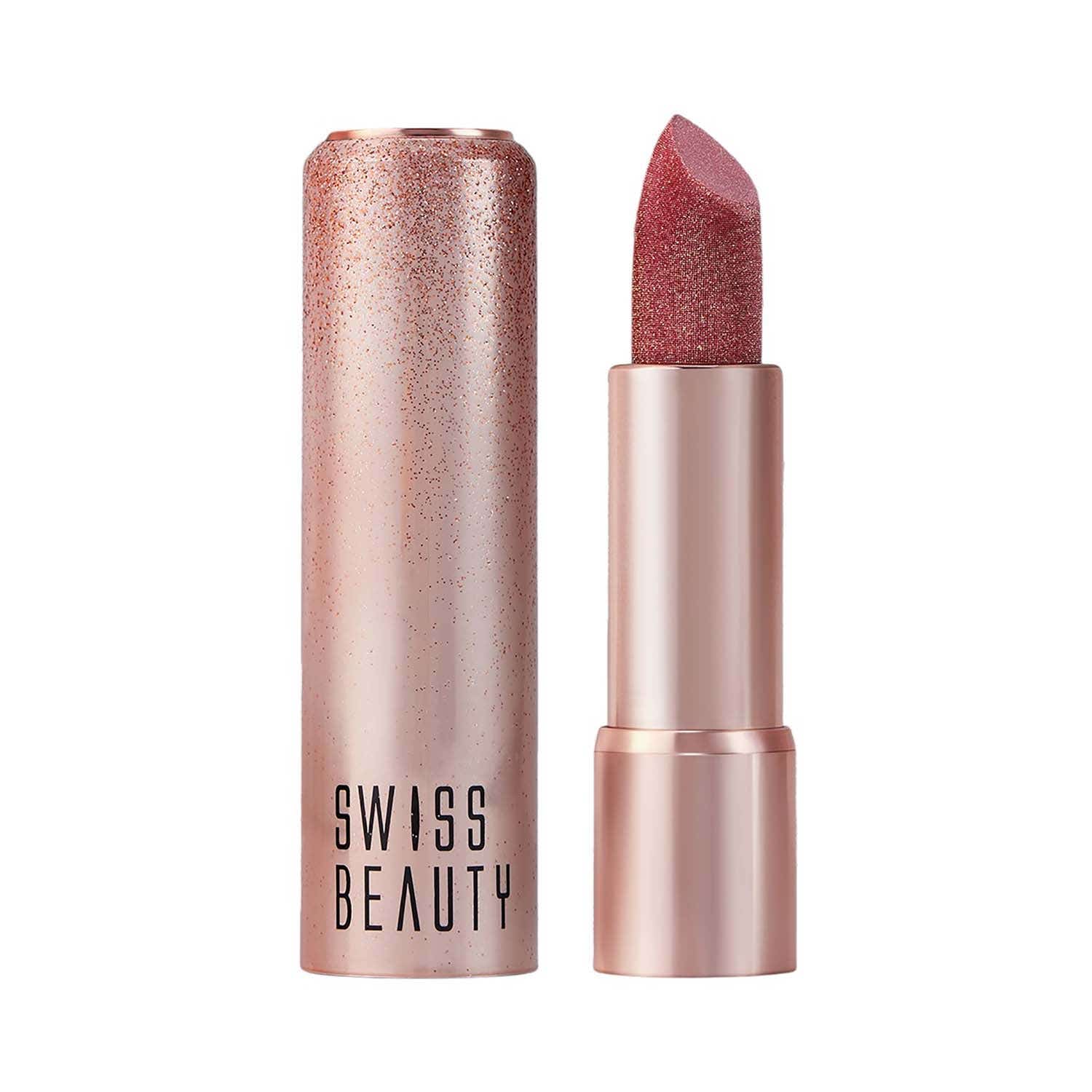 Swiss Beauty | Swiss Beauty More Than Glitter Lipstick - Glitz Pink (3 g)