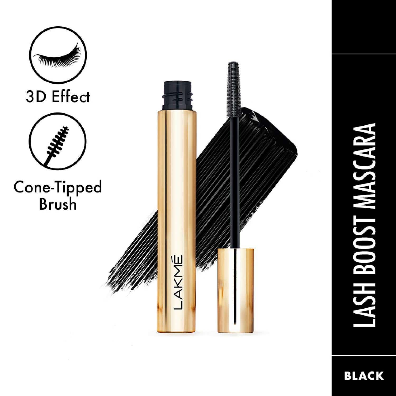 Lakme | Lakme Lash Boost Extreme Mascara - Black (10ml)