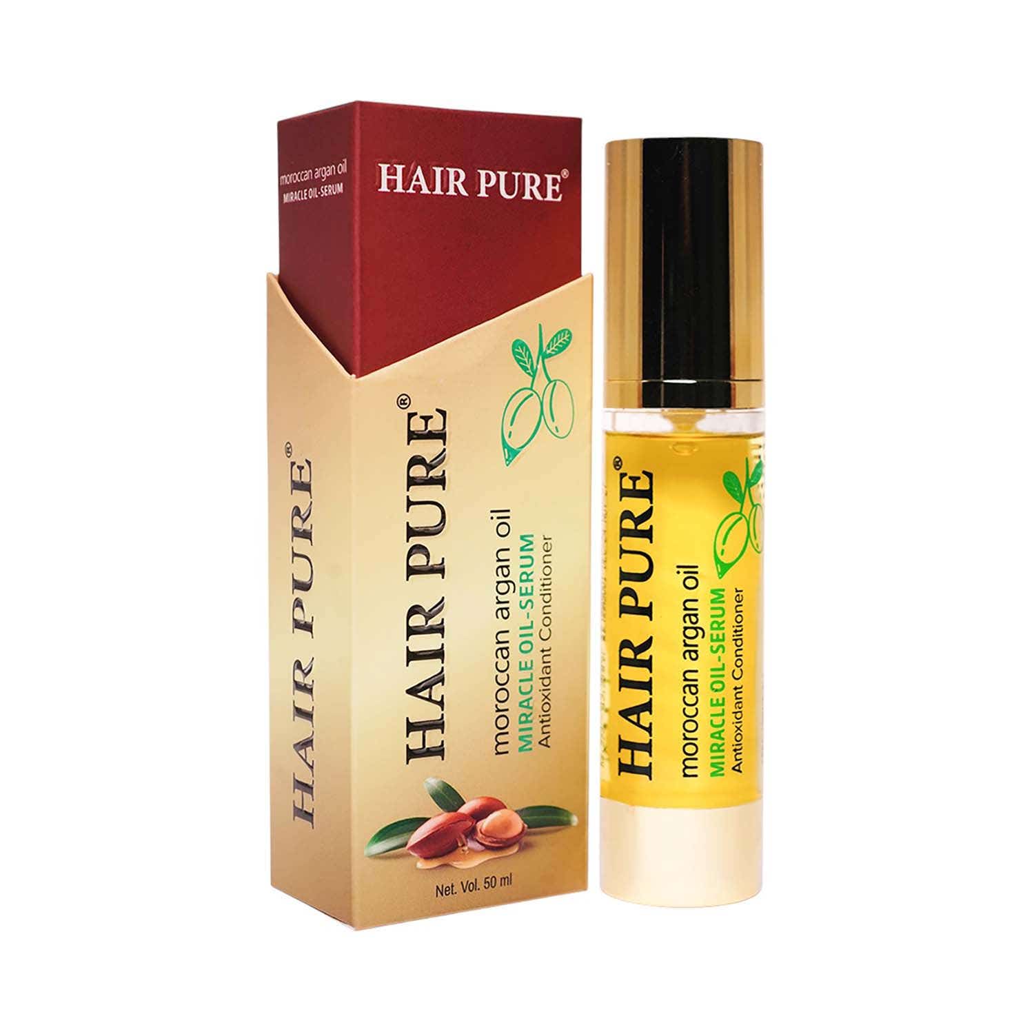 HAIR PURE | Hair Pure Moroccan Argan Oil Miracle Oil- Serum (50 ml)