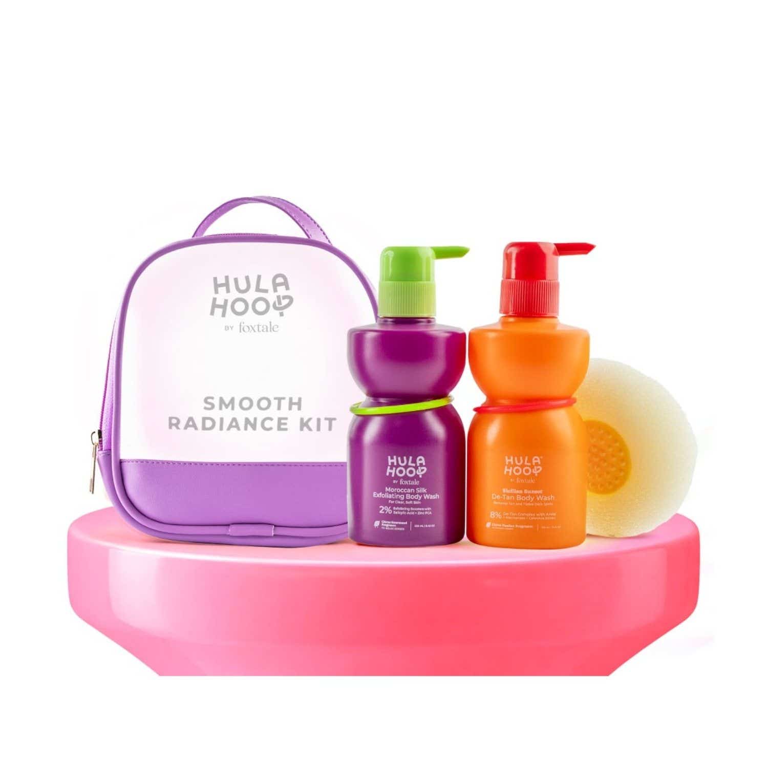 Foxtale | Foxtale Hula Hoop Goodbye Tan Kit De-Tan Body Wash + Exfoliating Body Wash (4 pcs)