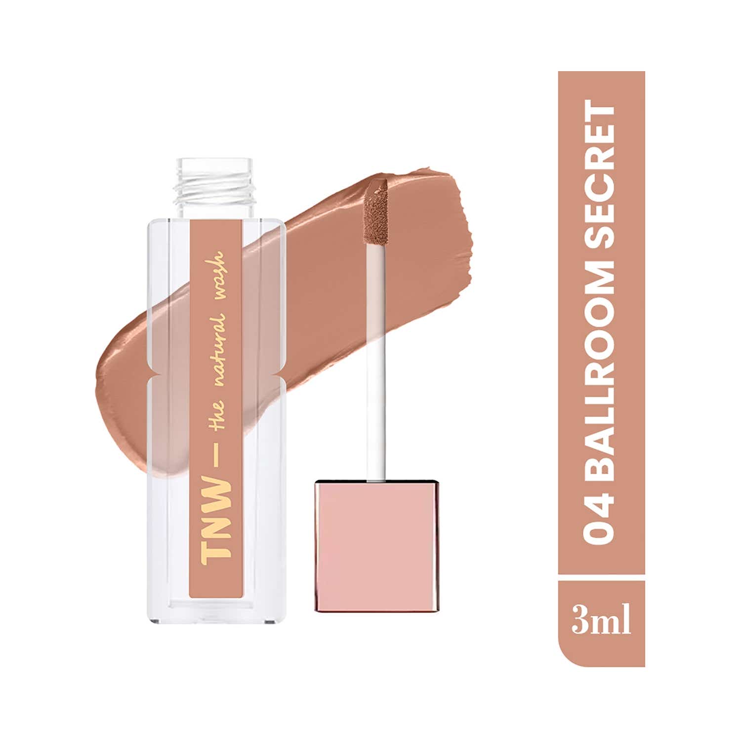 TNW The Natural Wash | TNW The Natural Wash Comfy Matte Liquid Lipstick, Weightless, Hydrating - 04 Ballroom Secret (3 ml)