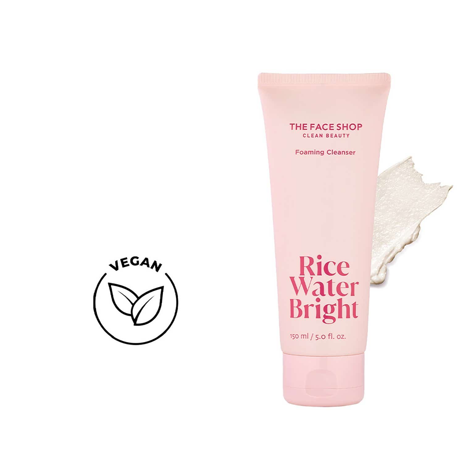 The Face Shop | The Face Shop Rice Water Bright Foaming Cleanser- Best Korean Face Wash for Glowing Skin (150 ml)