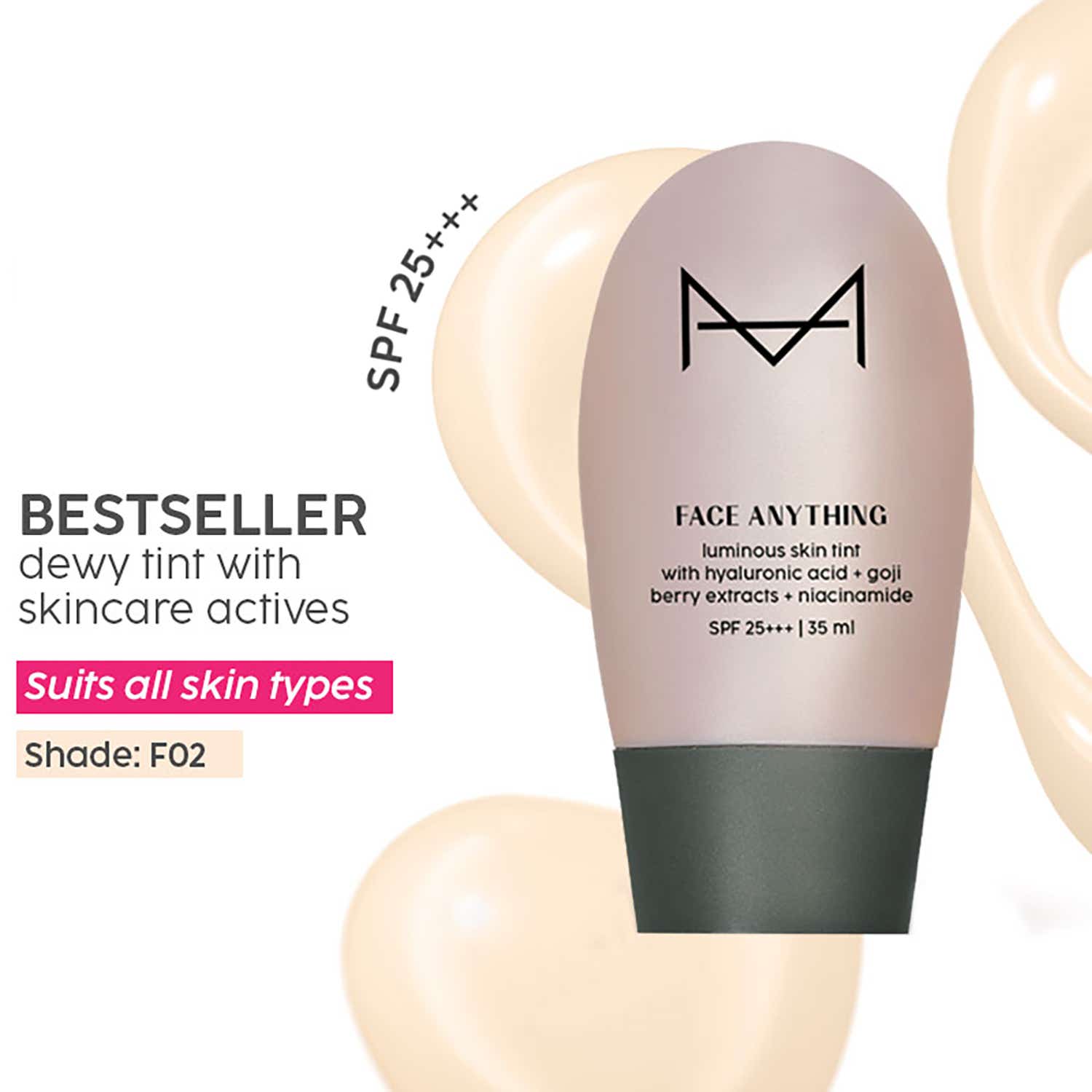 HOUSE OF MAKEUP | HOUSE OF MAKEUP Face Anything Luminous Skin Tint - F02 Fair Skin Tone (35 ml)