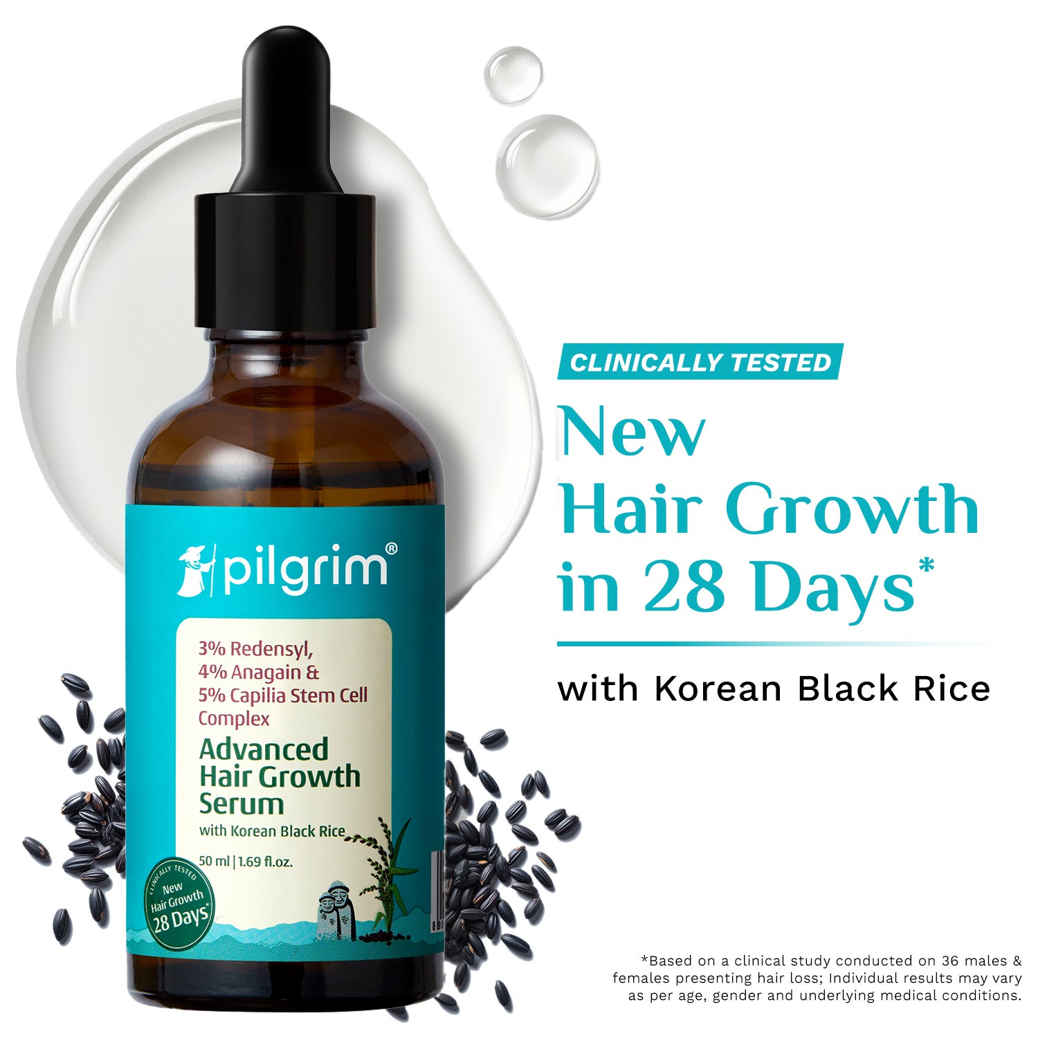 Pilgrim | Pilgrim Redensyl & Anagain Advanced Hair Growth Serum (50 ml)