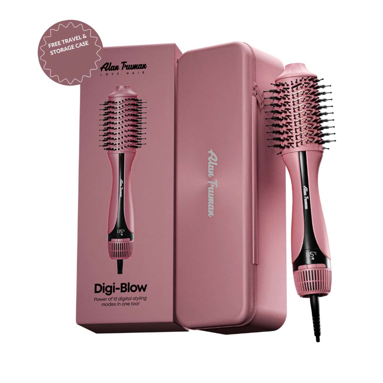 Alan Truman | Alan Truman Digital Styling Blow Brush - Pink Gold (1 pc)