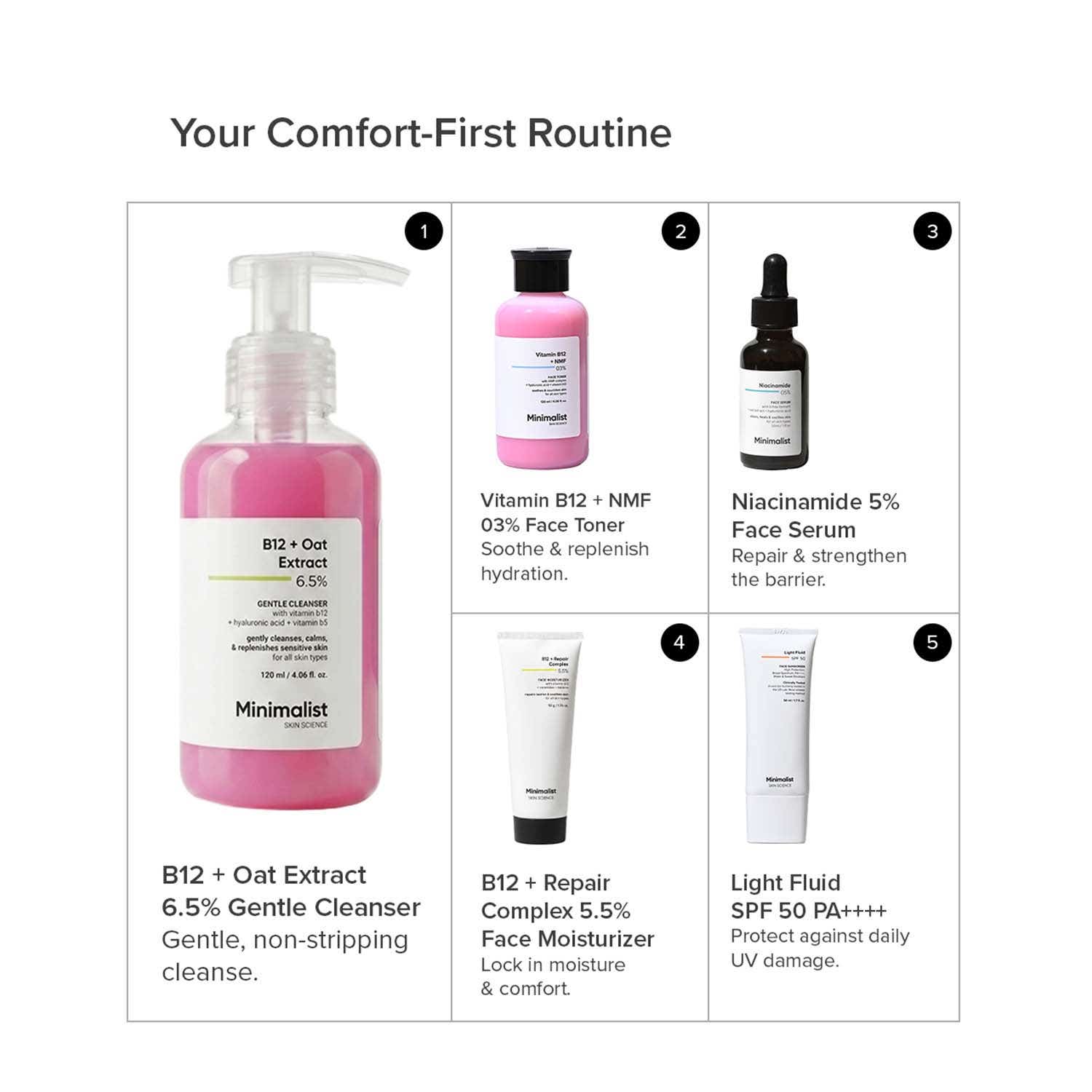 Minimalist B12 + Oat Extract 6.5% Gentle Cleanser 120 ml - Image 9