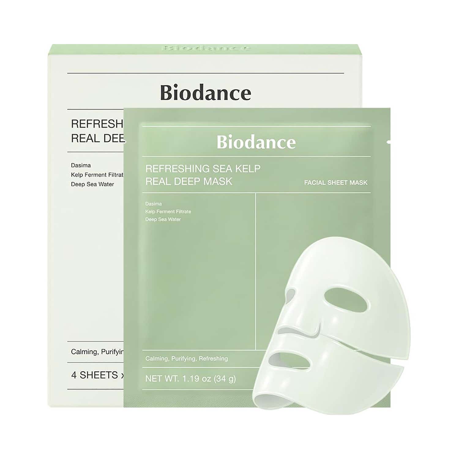 Biodance | Biodance Refreshing Sea Kelp Real Deep Mask (4 pcs)