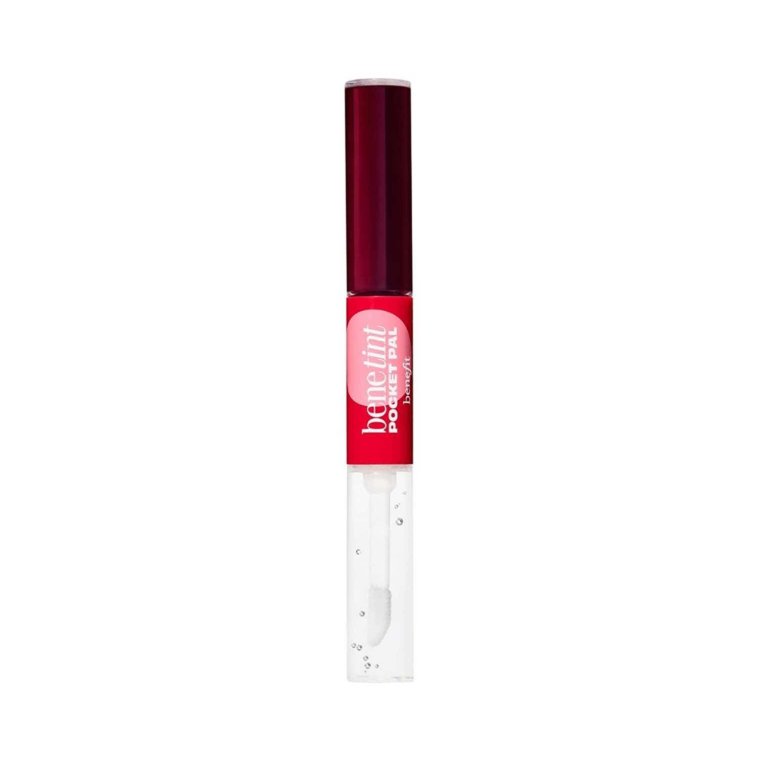 Benefit Cosmetics | Benefit Benetint Pocket Pal Dual-Sided Lip Tint and Gloss - Rose (5.2 ml)