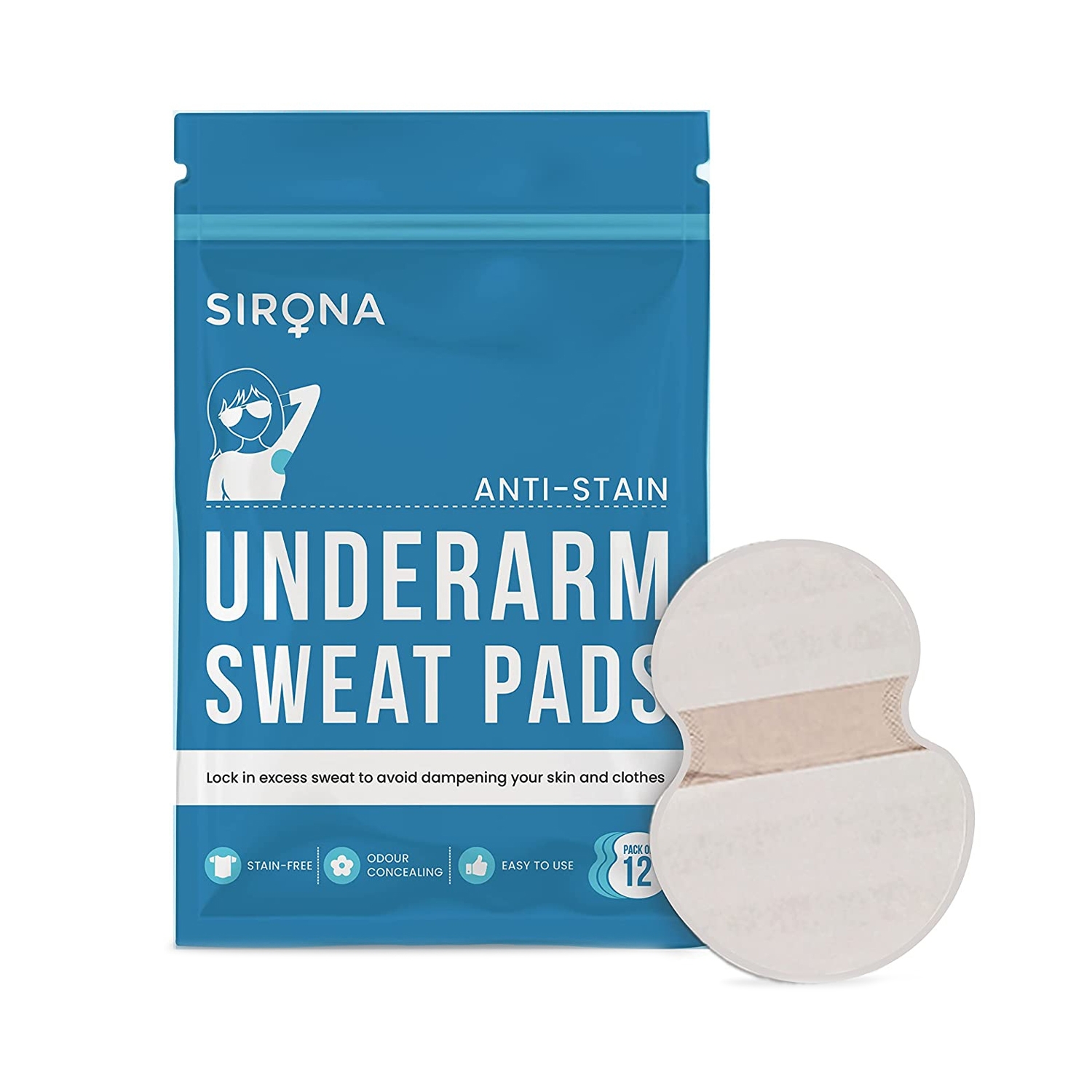 Sirona | Sirona Under Arm Sweat Pads (12Pcs)