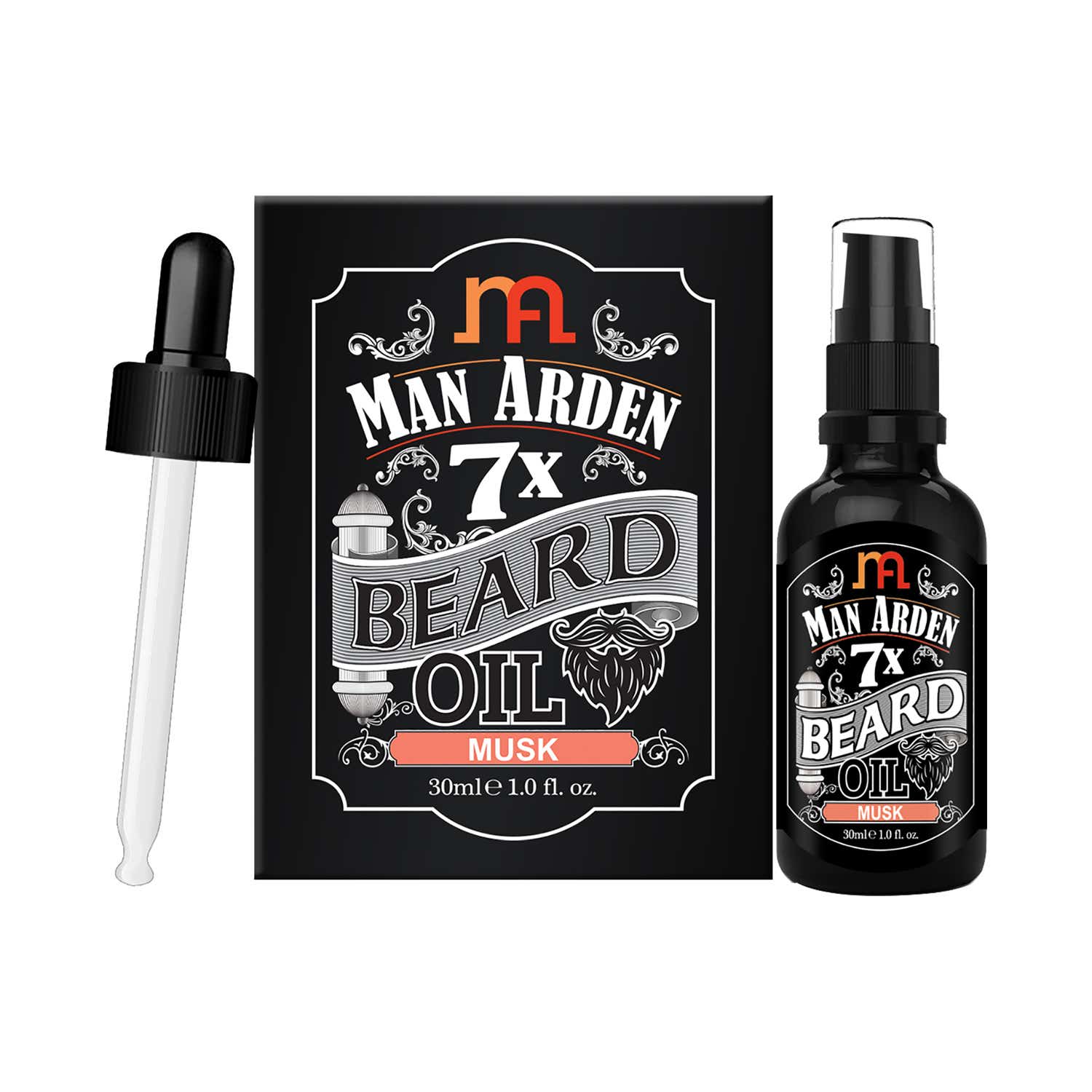Man Arden | Man Arden 7X Musk Beard Oil For Beard Growth & Nourishment (30ml)