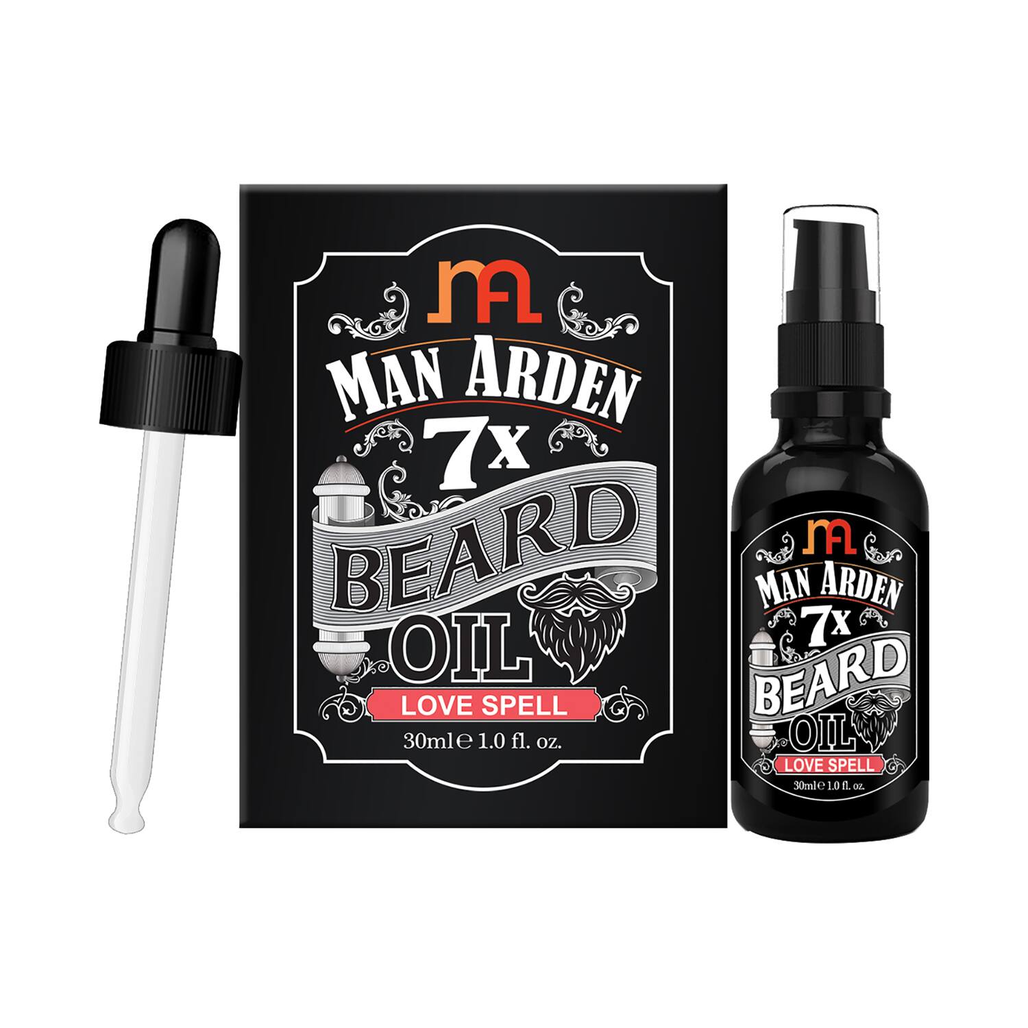 Man Arden | Man Arden 7X Love Spell Beard Oil For Beard Growth & Nourishment (30ml)