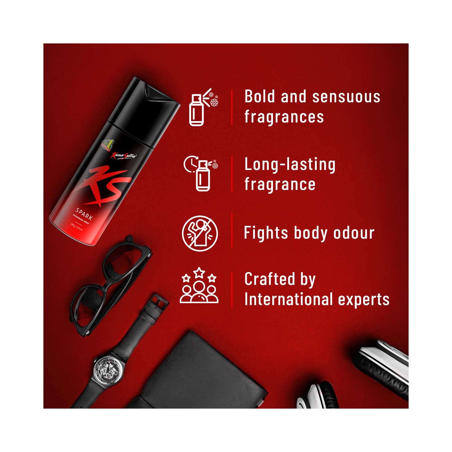 Buy Kamasutra Spark Deodorant Body Spray (150ml) Online at Best