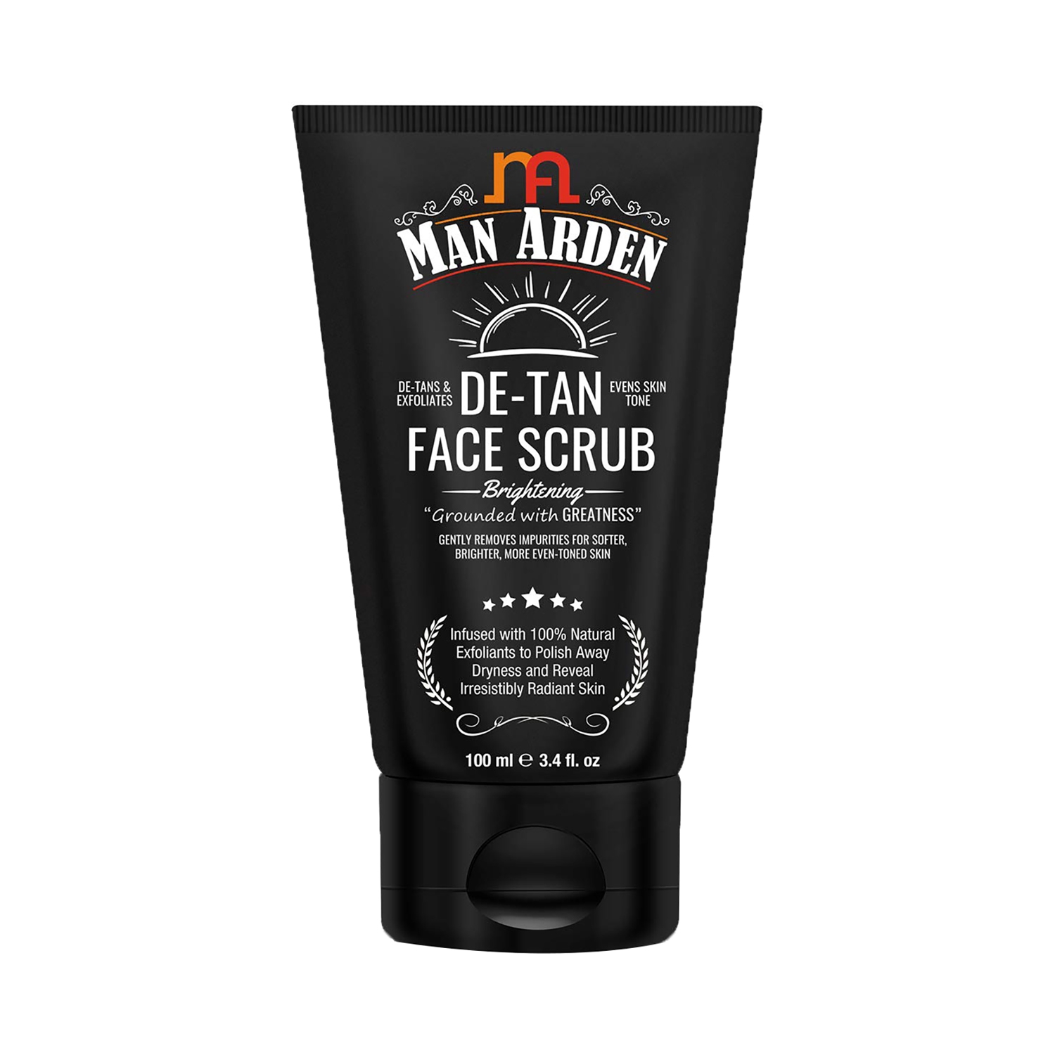 Man Arden De Tan Brightening Face Scrub With Vitamin C (100ml)