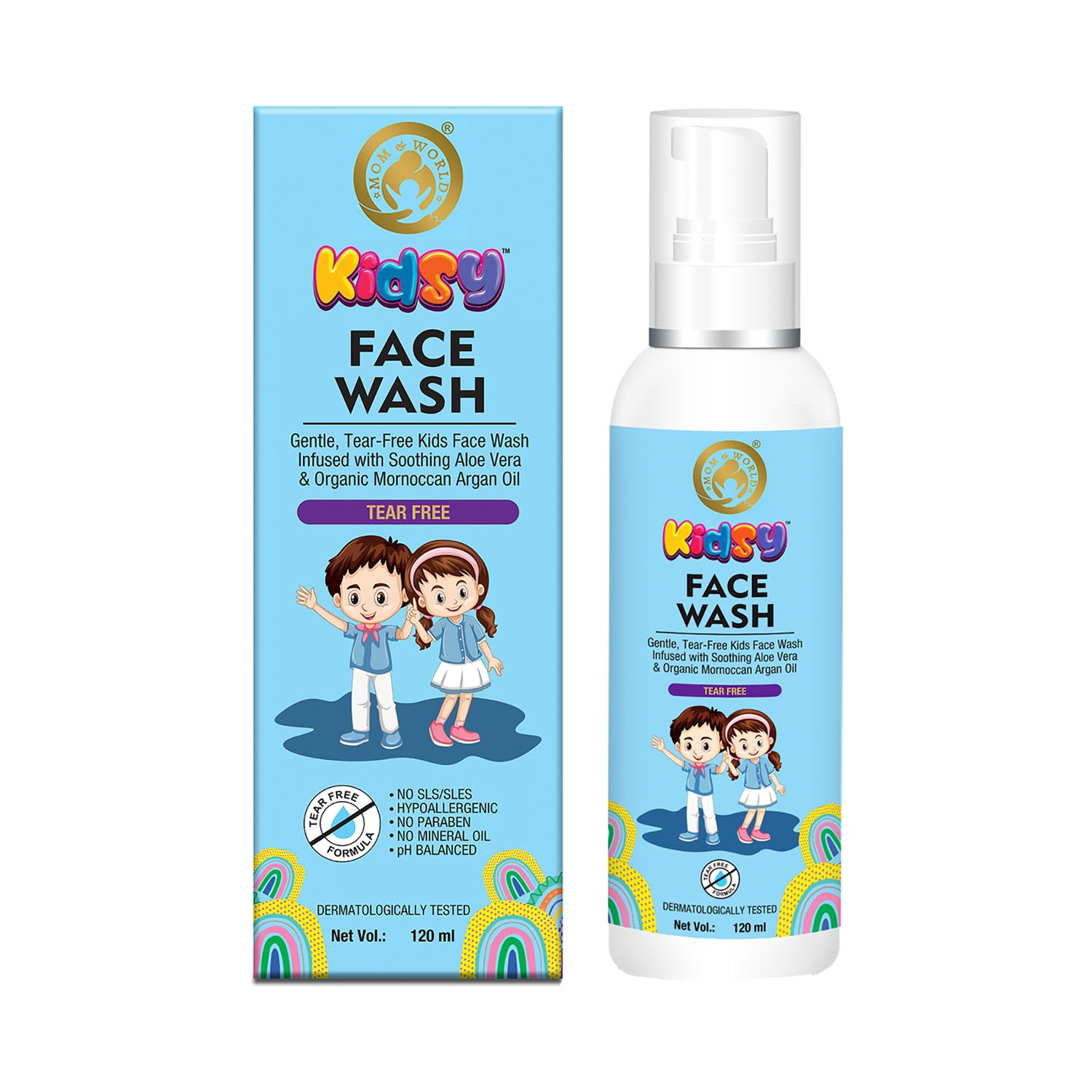 Mom & World | Mom & World Kidsy Tear Free Face Wash (120ml)