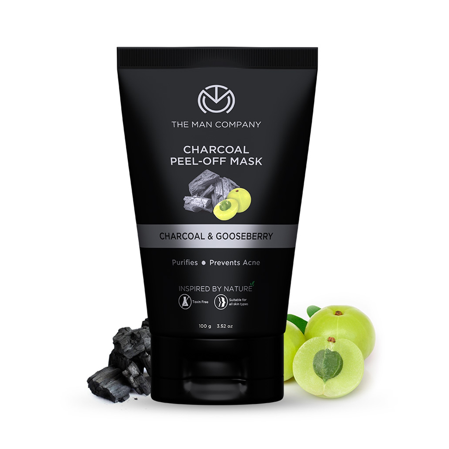The Man Company | The Man Company Activated Charcoal Moringa & Gooseberry Peel Off Mask (100g)