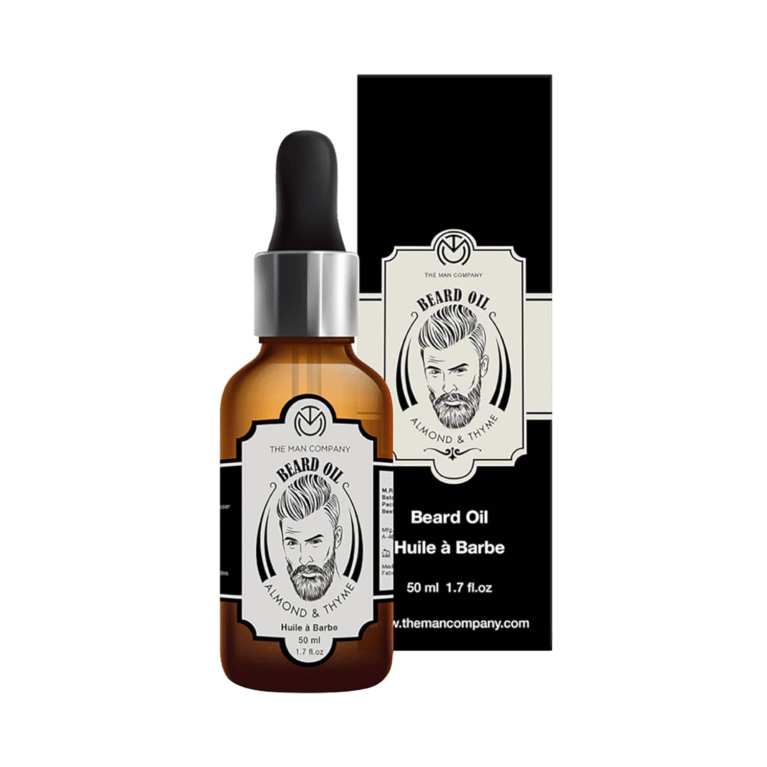 The Man Company | The Man Company Almond & Thyme Beard Growth Oil (50ml)