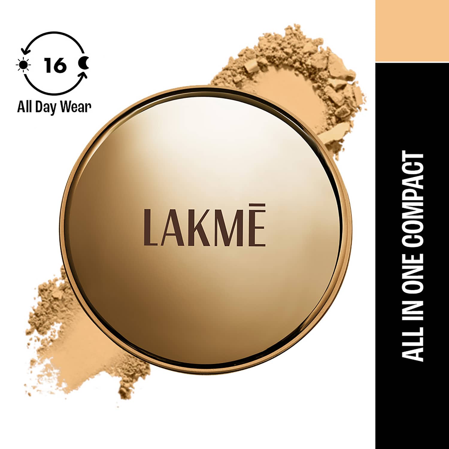 Lakme | Lakme Powerplay Priming Powder Foundation 3-in-1 Lasting Matte Dry/Oily Skin - Ivory Cream (9 g)