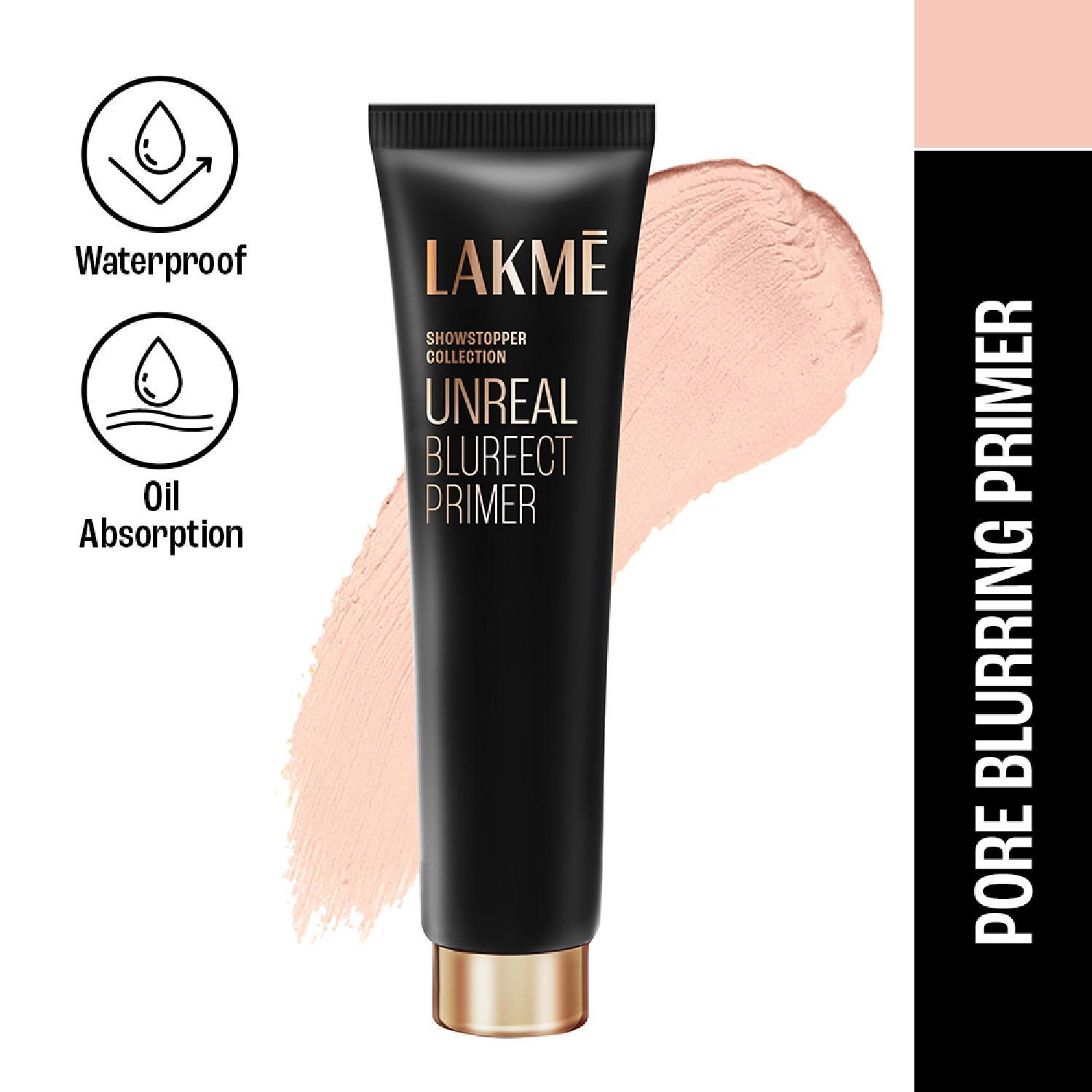 Lakme | Lakme Unreal Blur Perfect Primer, Mattifies & Blurs Pores (30 ml)