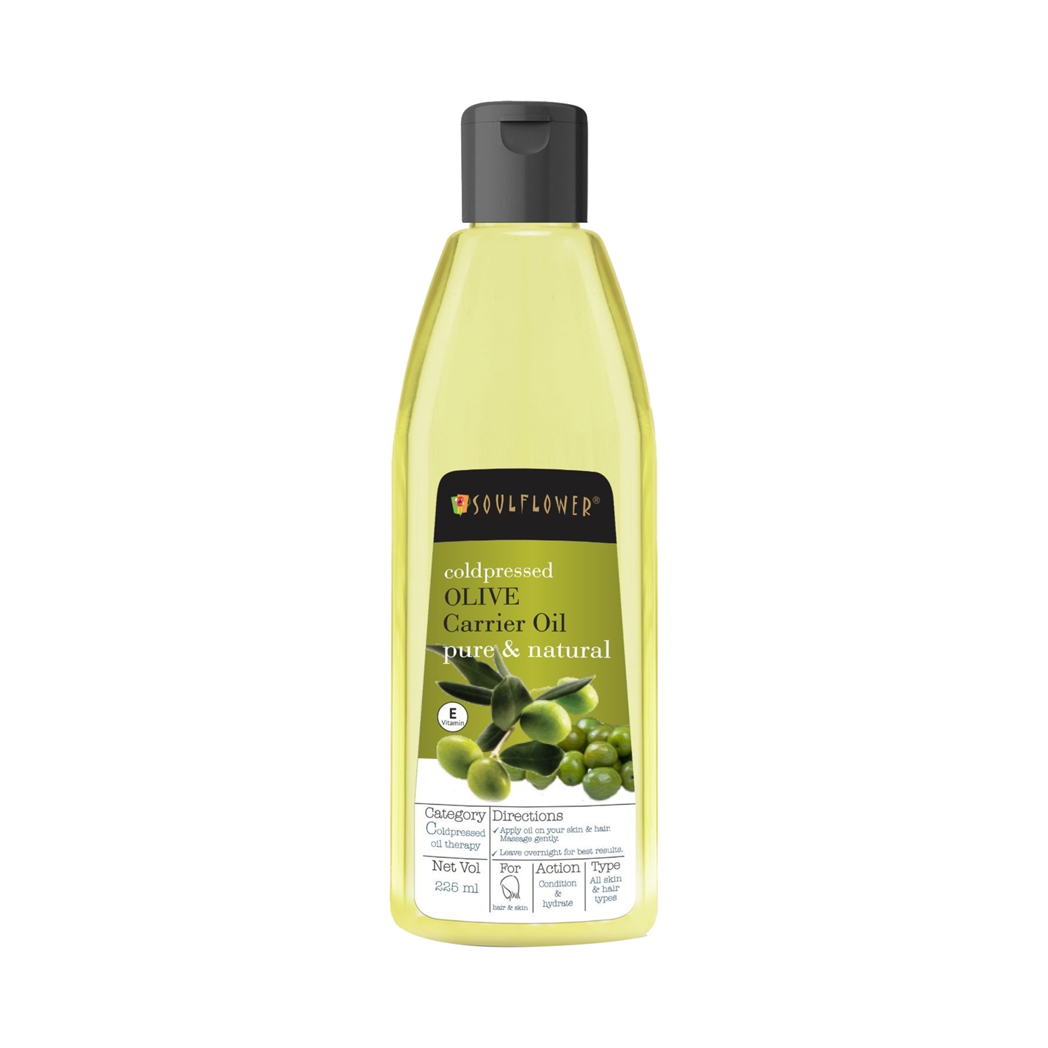Soulflower | Soulflower Cold Pressed Olive Carrier Oil (225ml)