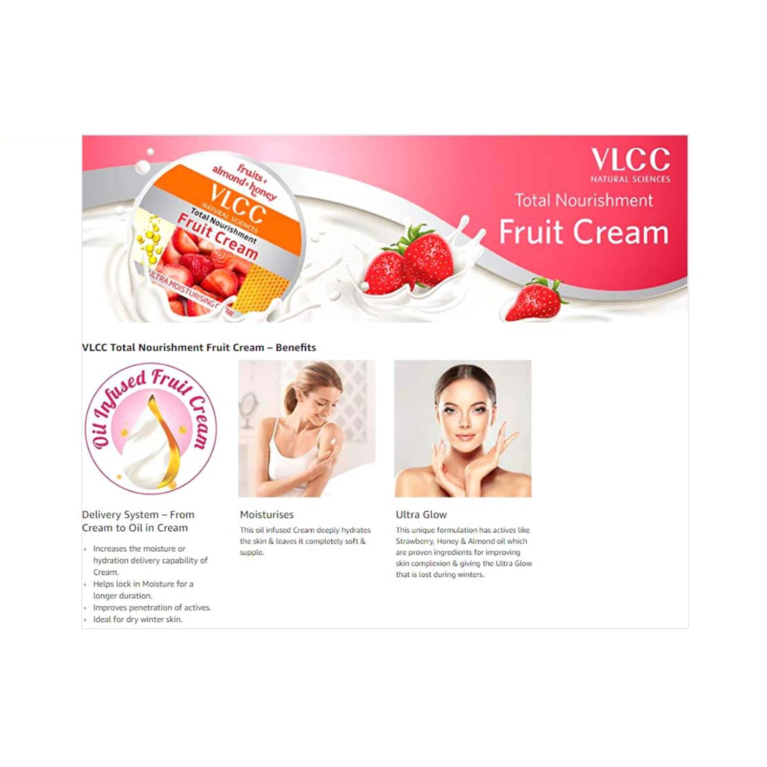 VLCC | VLCC Total Nourishment Fruit Cream (200g)