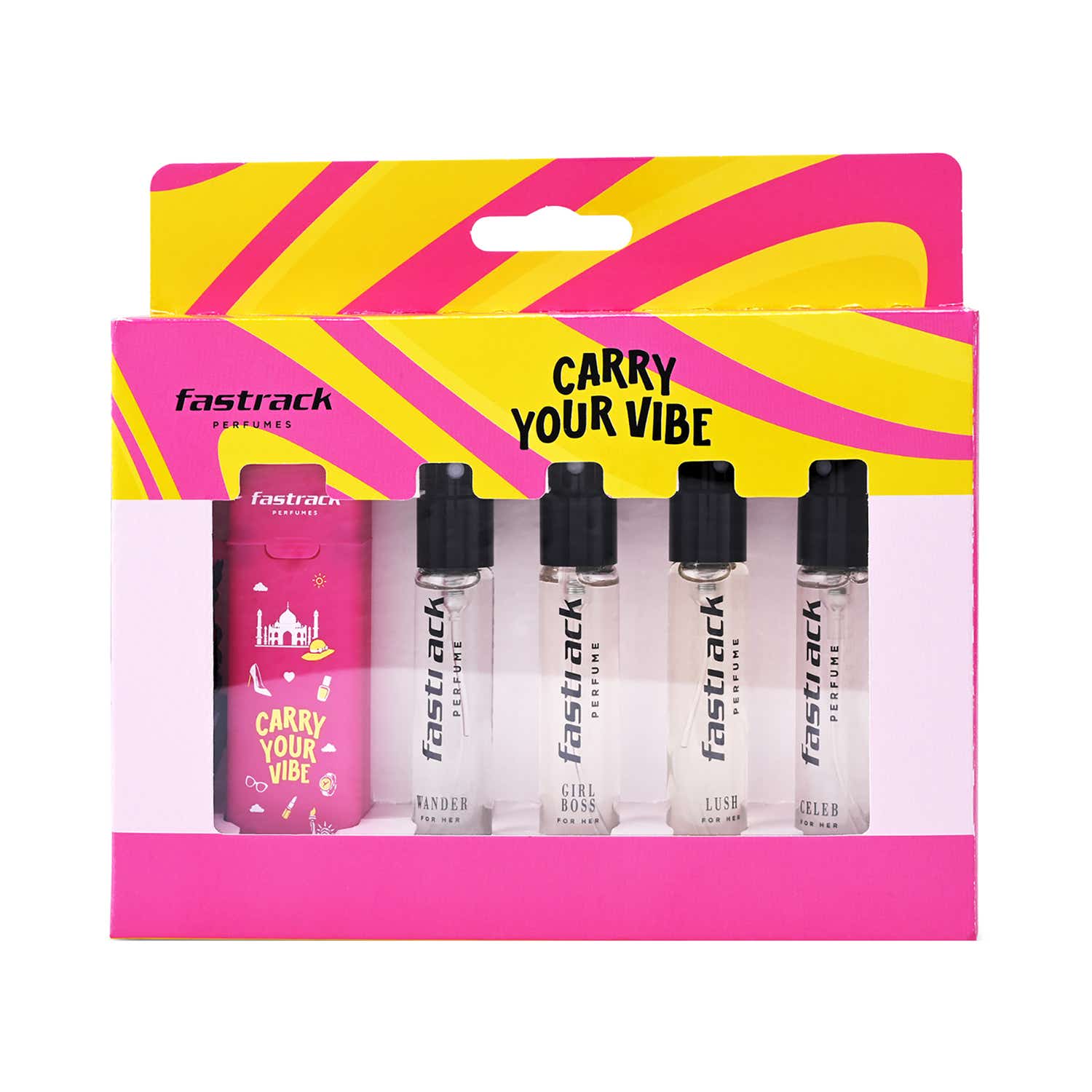 Fastrack | Fastrack Discovery Perfume Set for Women with Silicone Case (5 pcs)