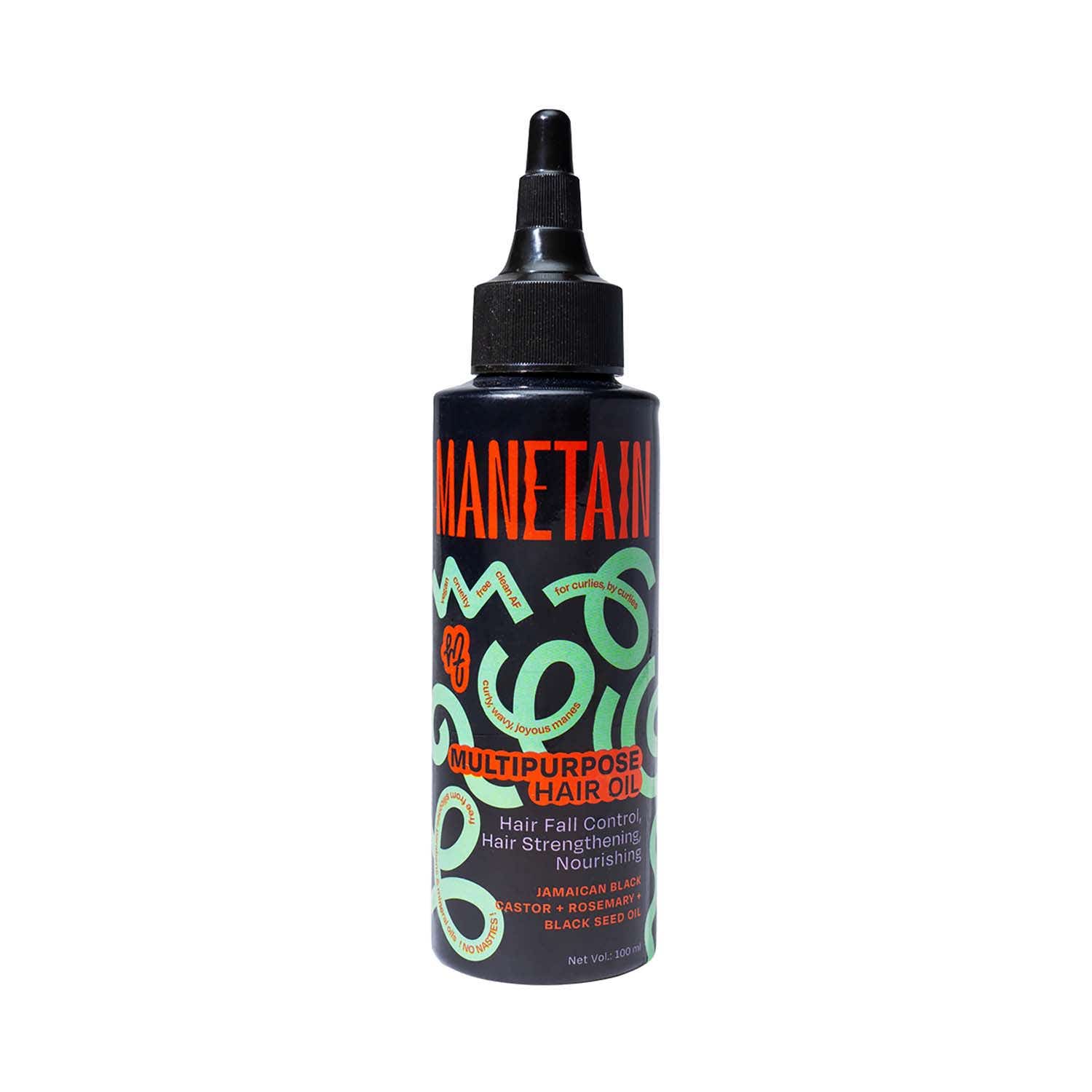 Manetain | Manetain Multipurpose Hair Oil with Castor & Black Seed Oil (100 ml)