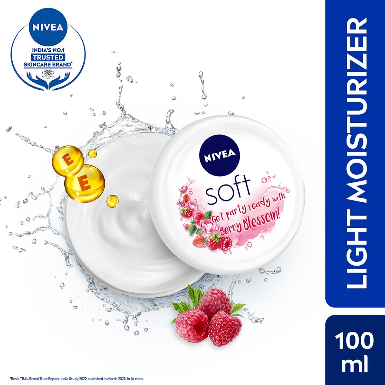 Nivea | Nivea Soft Berry Blossom Light Moisturising Cream (100ml)