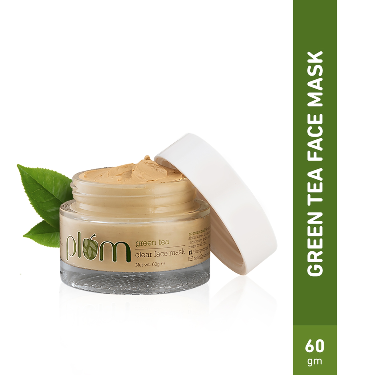 Plum | Plum Green Tea Clear Face Mask, Fights Pimples, Control Excess Oil, Unclogs Pores  (60g)