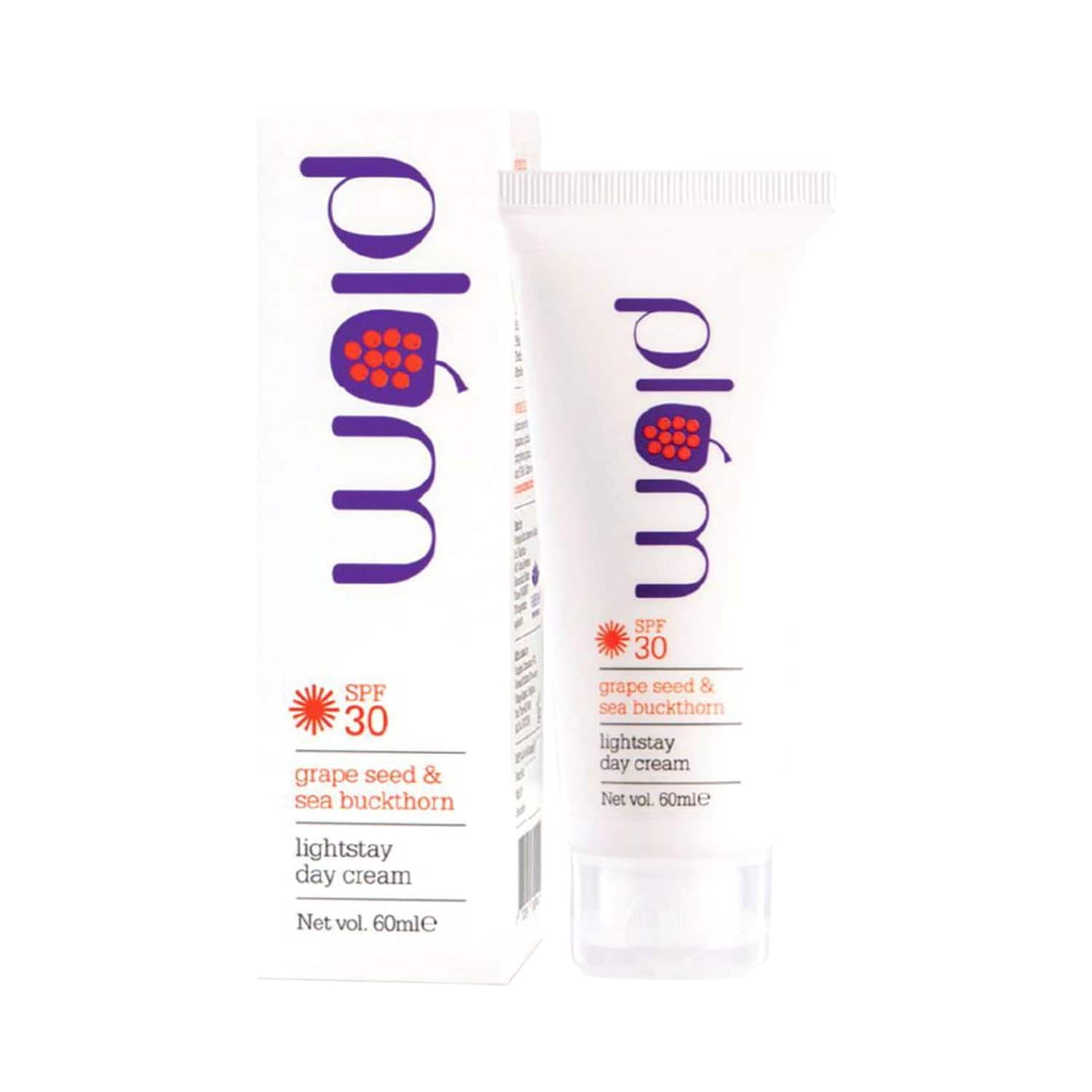 Plum | Plum Grape Seed & Sea Buckthorn LightStay Day Cream SPF 30 PA++ (60ml)