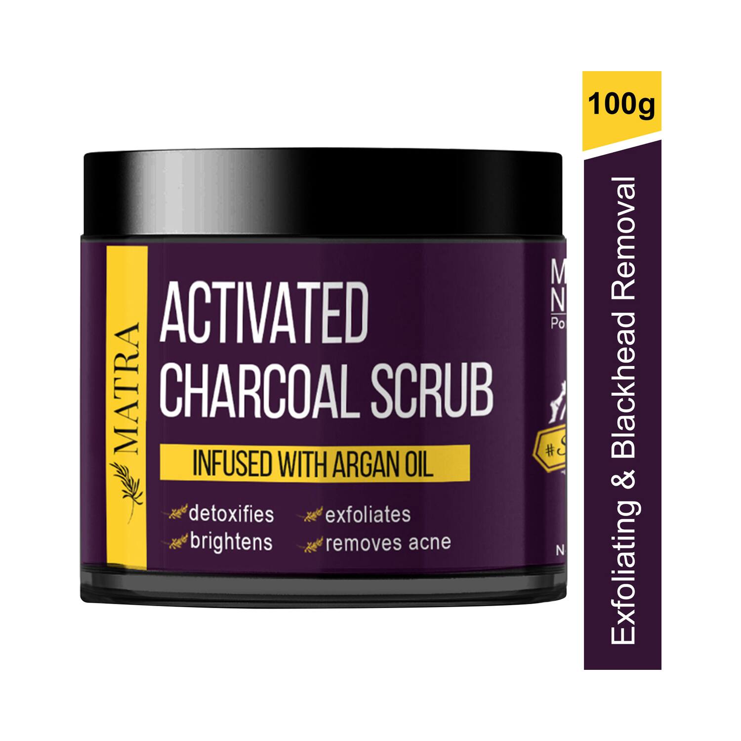 Matra | Matra Activated Charcoal Scrub Infused With Argan Oil (100g)