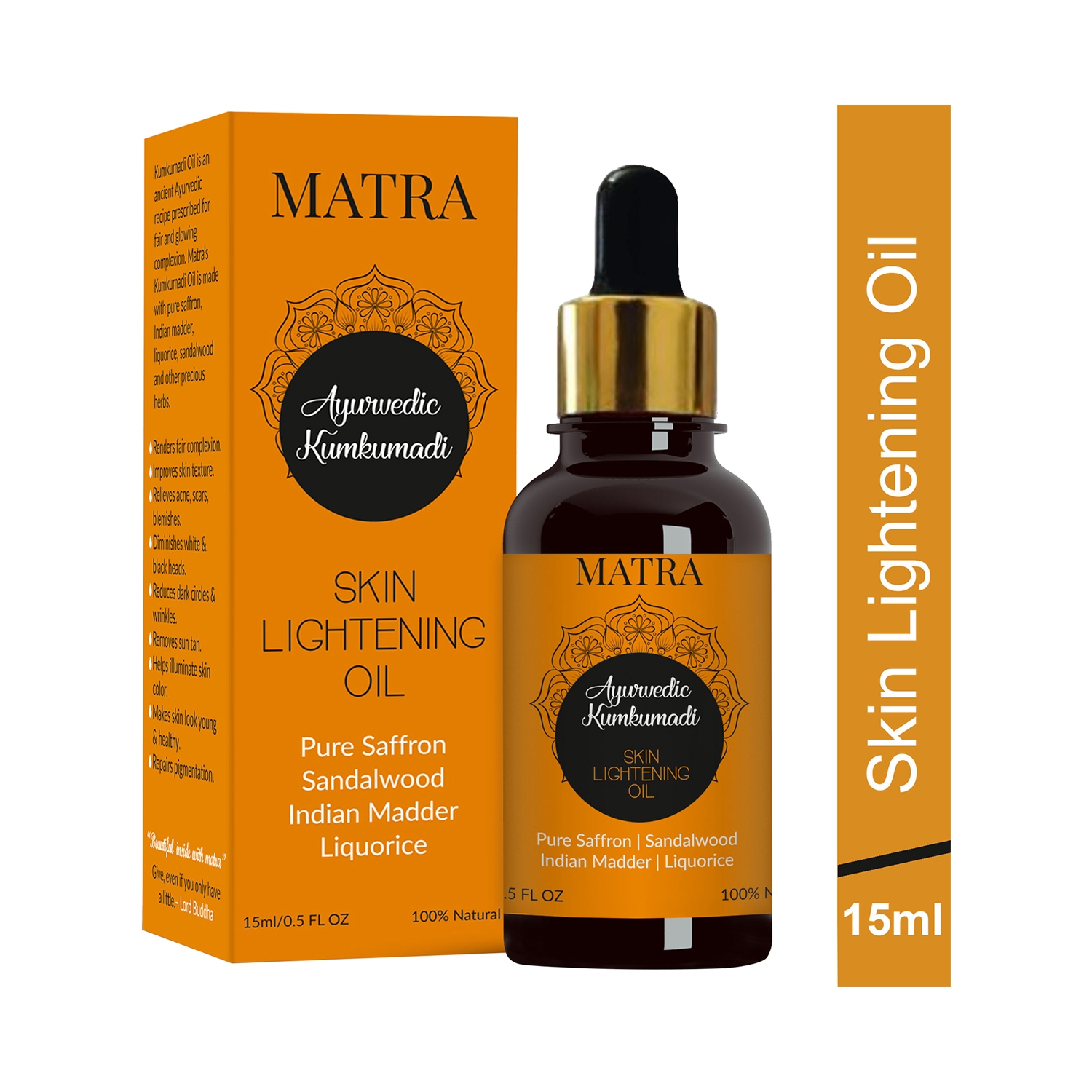 Matra Ayurvedic Kumkumadi Skin Lightening Oil (15ml)