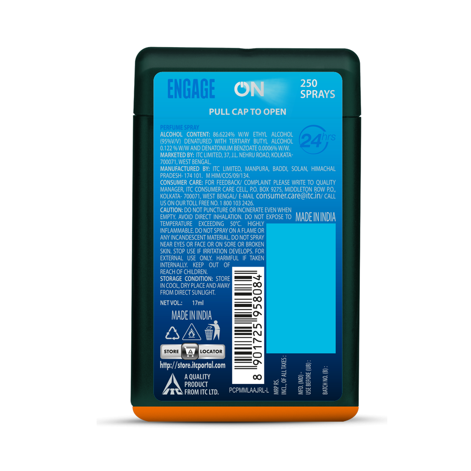 Buy Engage On Cool Marine Pocket Perfume For Man (17 ml) Online at