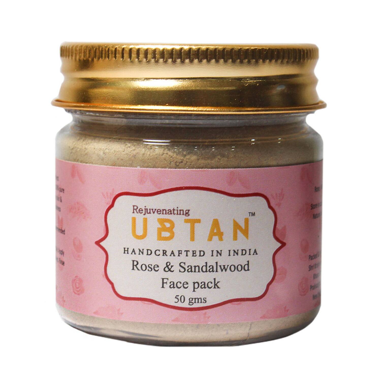 Rejuvenating UBTAN | Rejuvenating UBTAN Rose & Sandalwood Face Pack (50g)