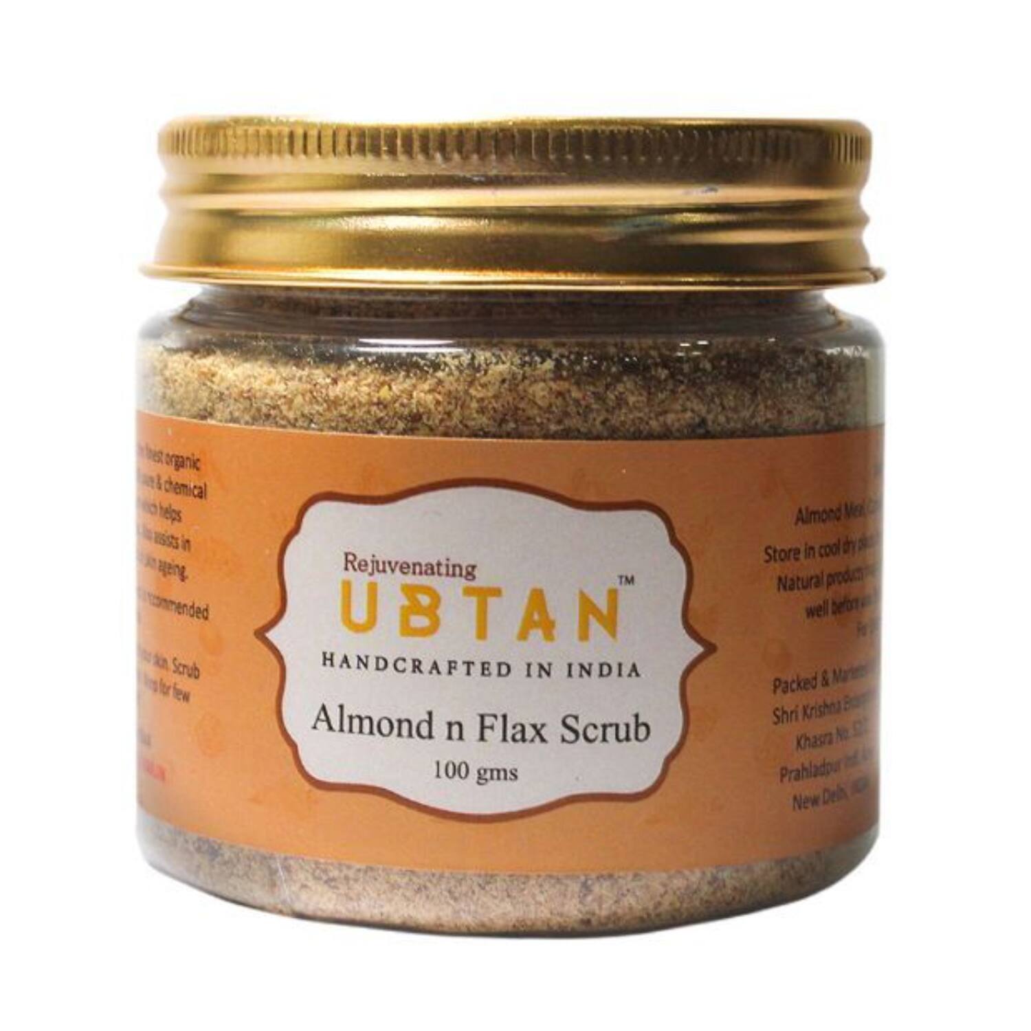 Rejuvenating UBTAN | Rejuvenating UBTAN Almond N Flax Face Scrub (100g)