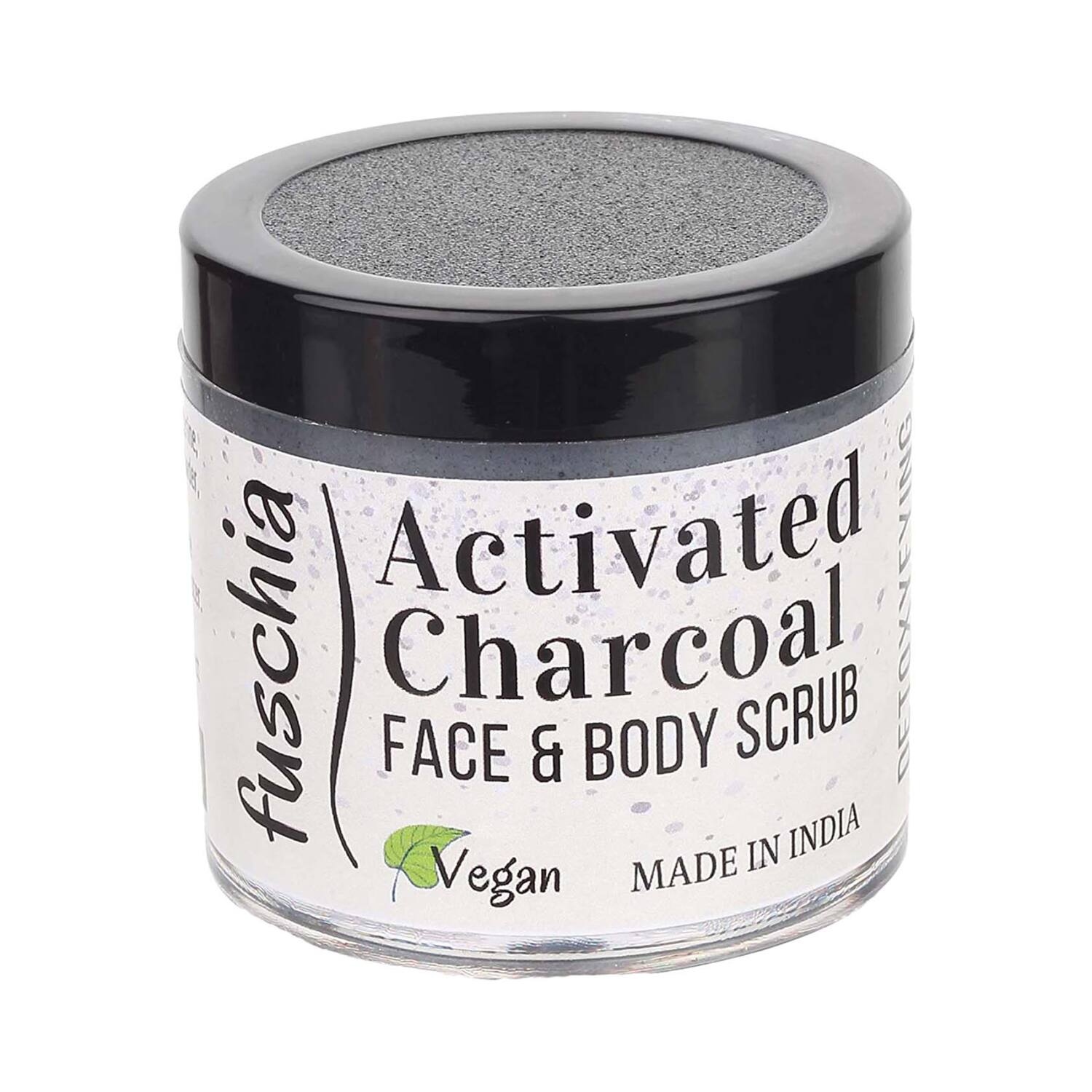 Fuschia | Fuschia Activated Charcoal Face & Body Detoxifying Scrub (100g)