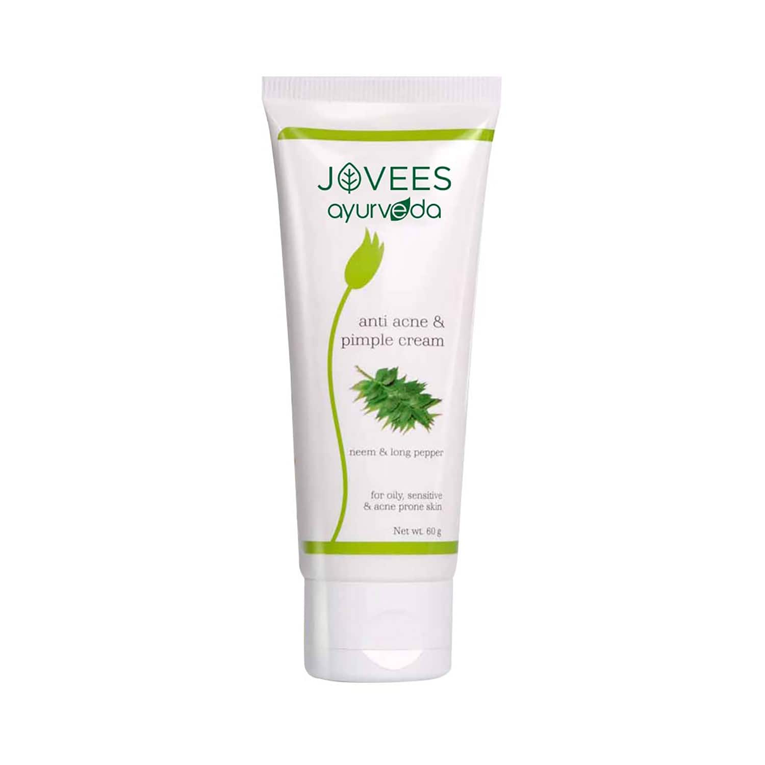 Jovees Ayurveda Neem & Long Pepper Anti Acne & Pimple Cream (60g)