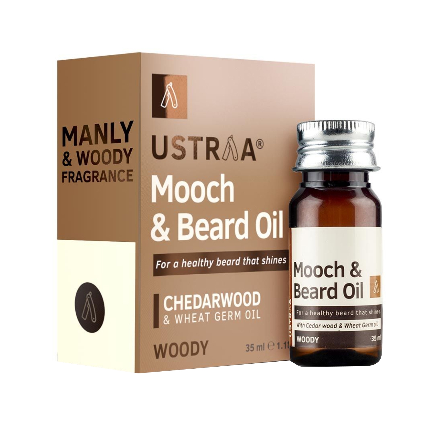 Ustraa Woody Mooch & Beard Oil (35ml)