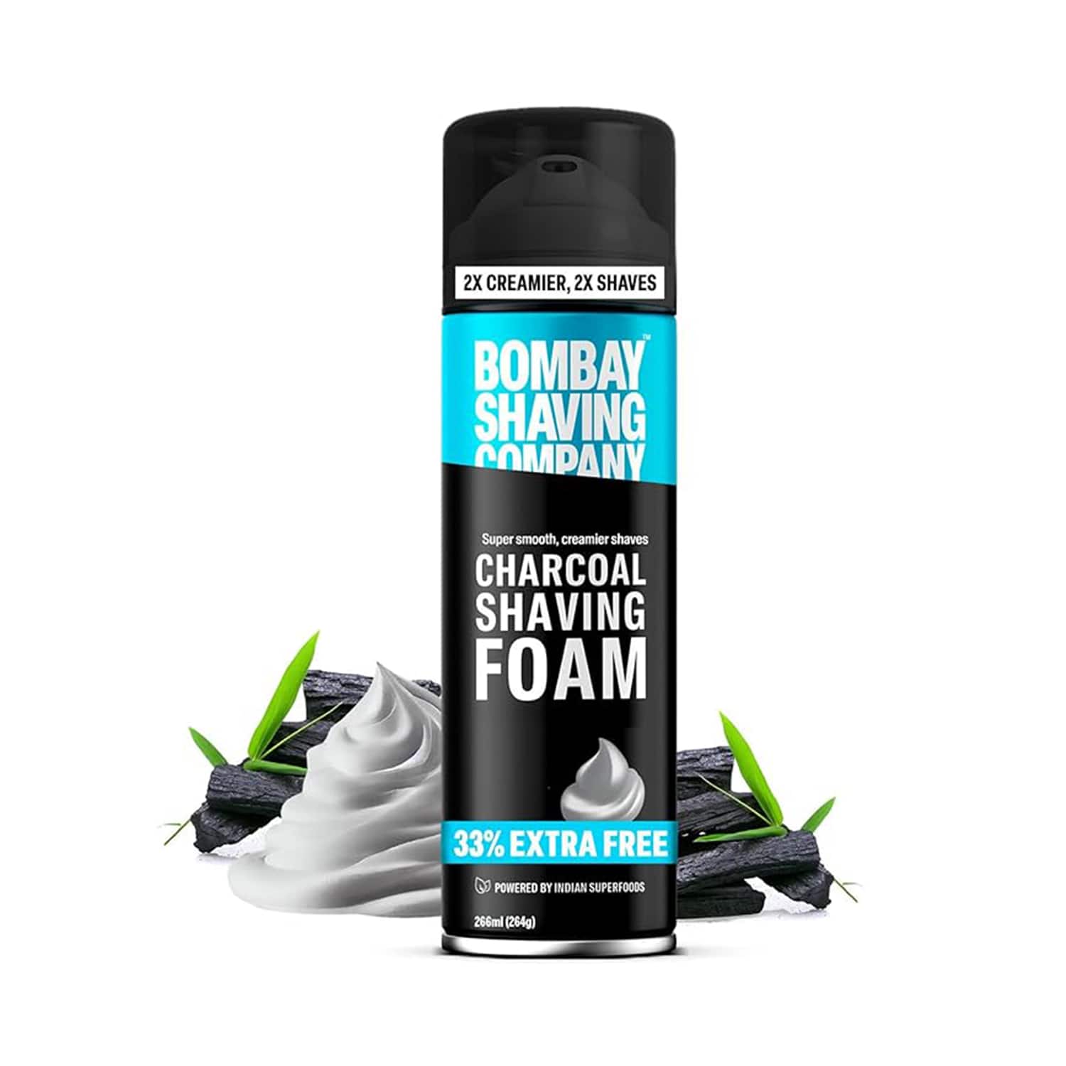 Bombay Shaving Company | Bombay Shaving Company Charcoal Shaving Foam (264g)